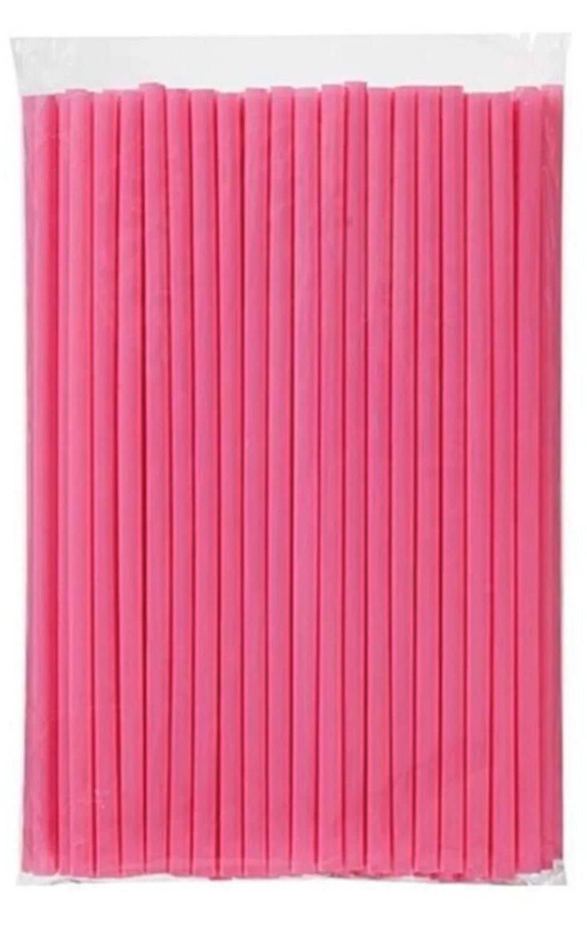 Plastik Frozen Pipet Pembe 100'lü