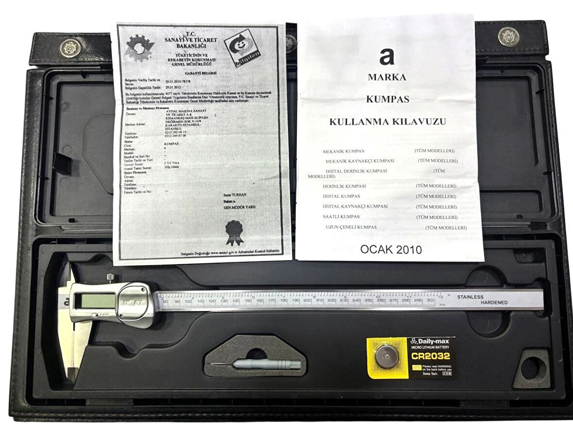 SU GEÇİRMEZ 300MM DİJİTAL KUMPAS IP67