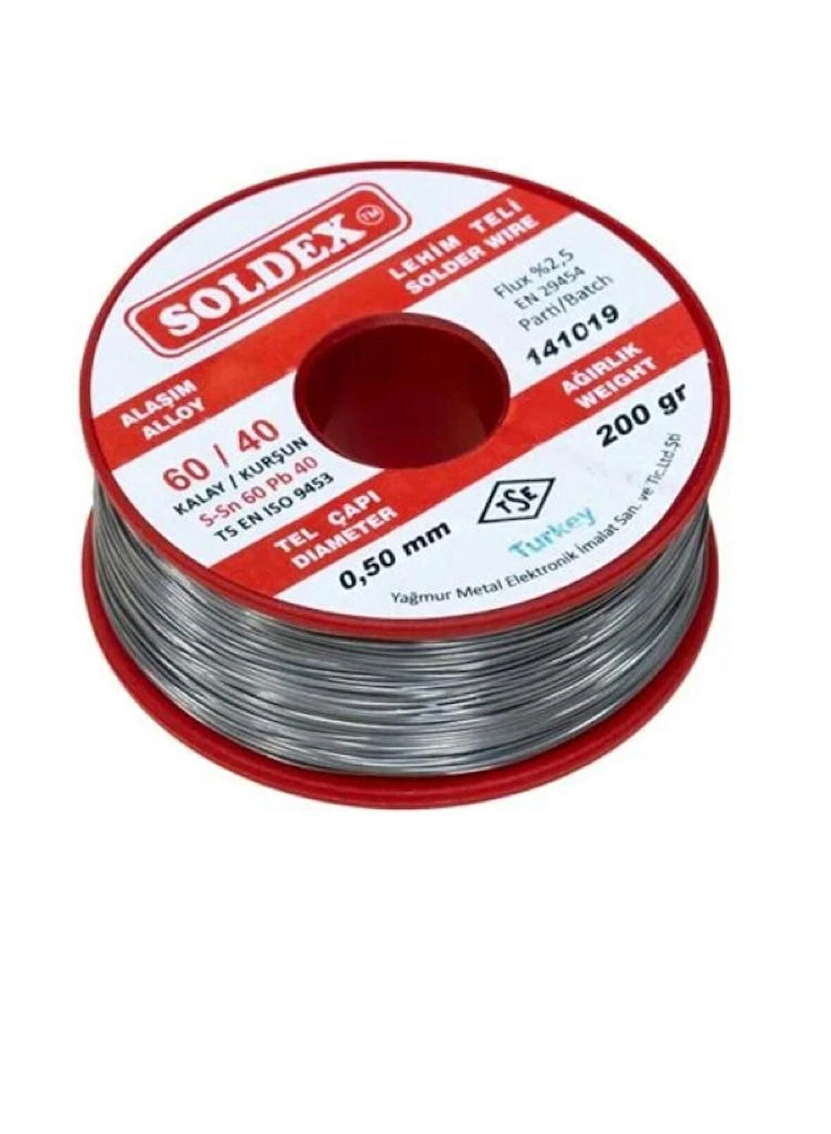 Soldex Sn60 Pb40 Lehim Teli 0.50mm 200gr