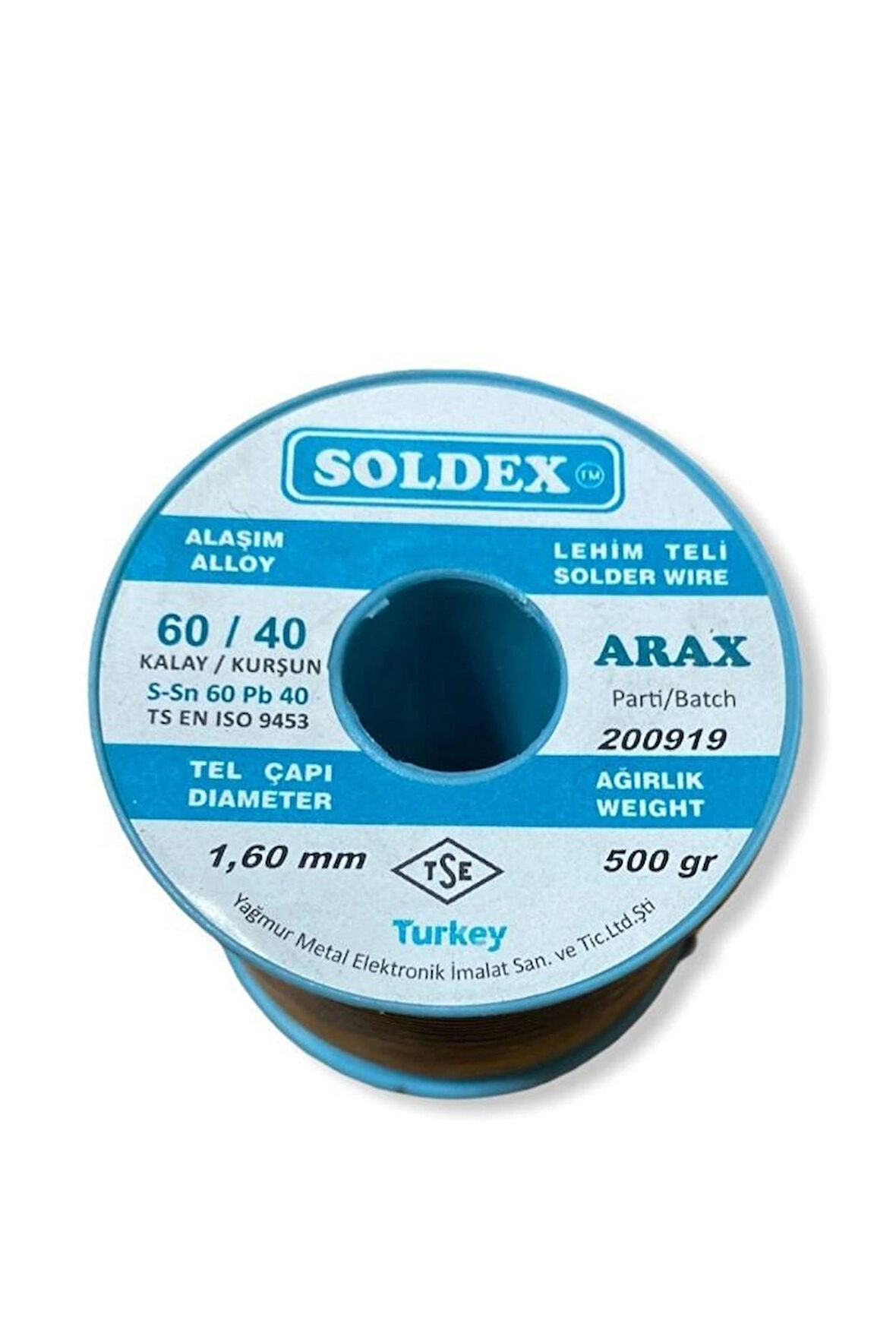 Soldex Arax Pastalı Lehim Teli 1.6mm 500gr