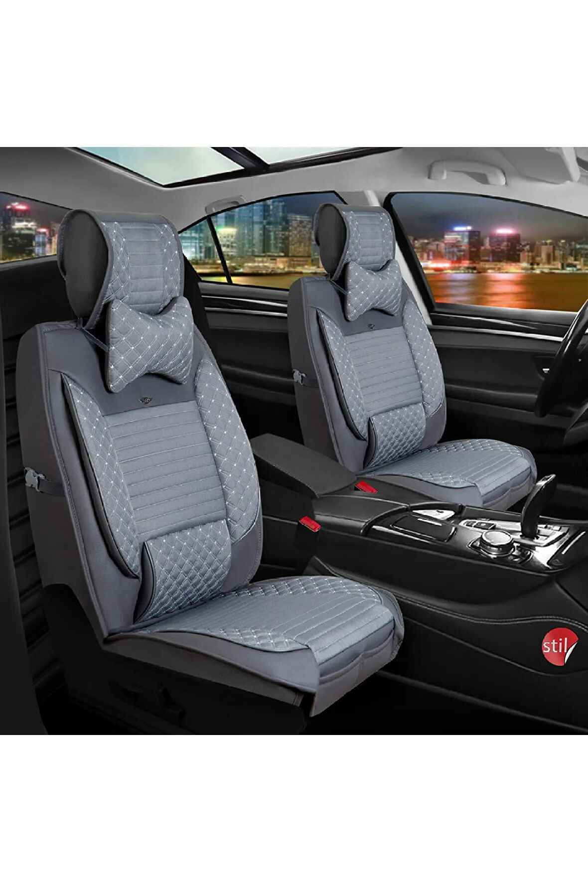 
Suzuki Swift Uyumlu Lüx Deri Oto Koltuk Kılıfı Ön Arka Set Füme Elit Series