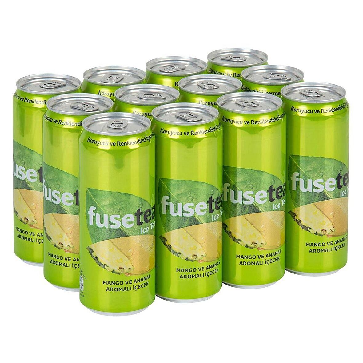 Fuse Tea Mango Ve Ananas Aromalı Soğuk Çay 330 Ml X 12 Adet