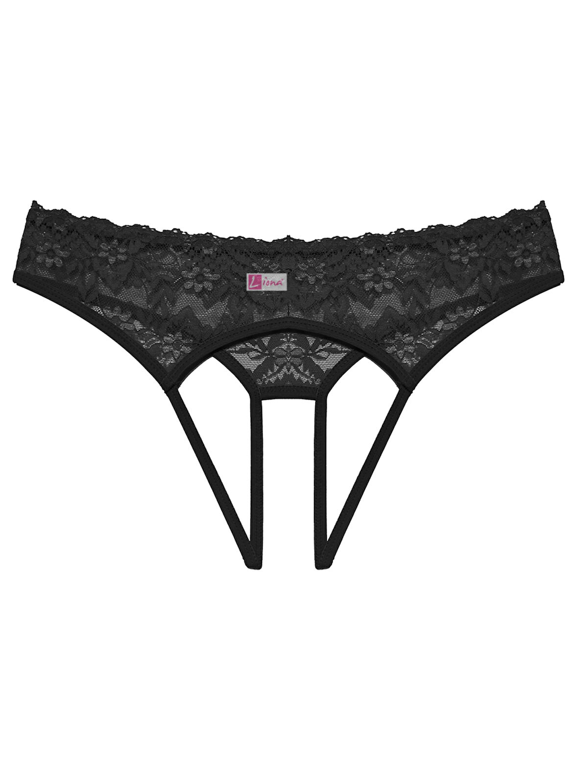 Azze  Büyük Beden Dantelli Kadın Siyah  Külot