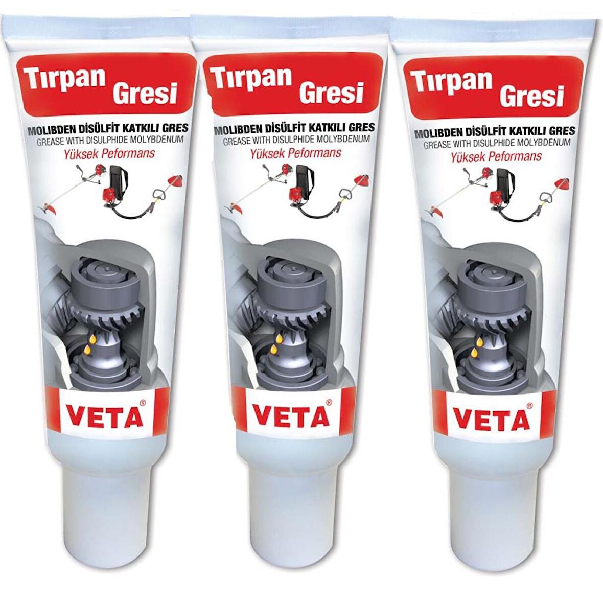 Veta Tırpan Gres Yağı 150 gr.Yüksek Isı +200° 3 Adet