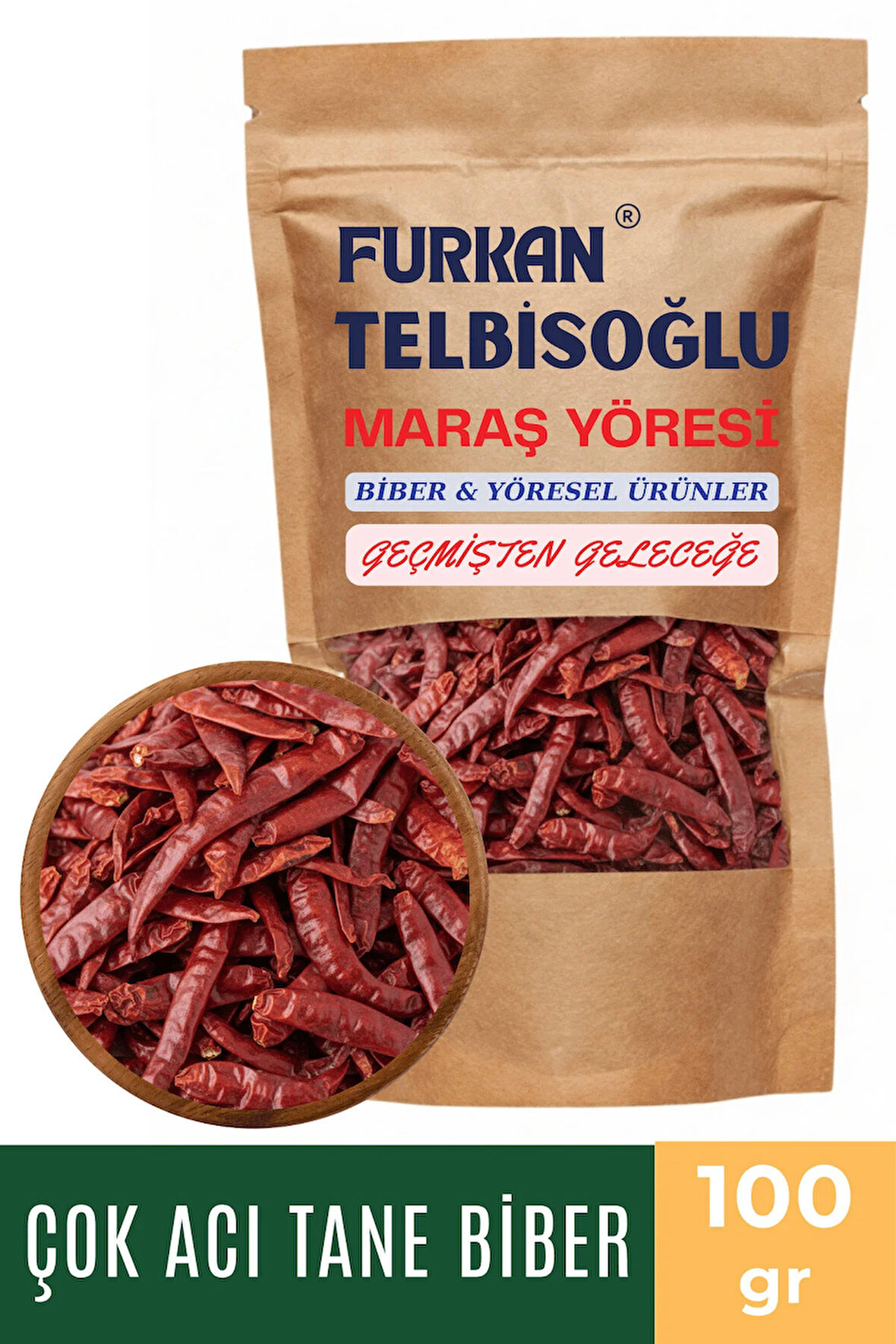 Çok Acı Tane Biber 100GR