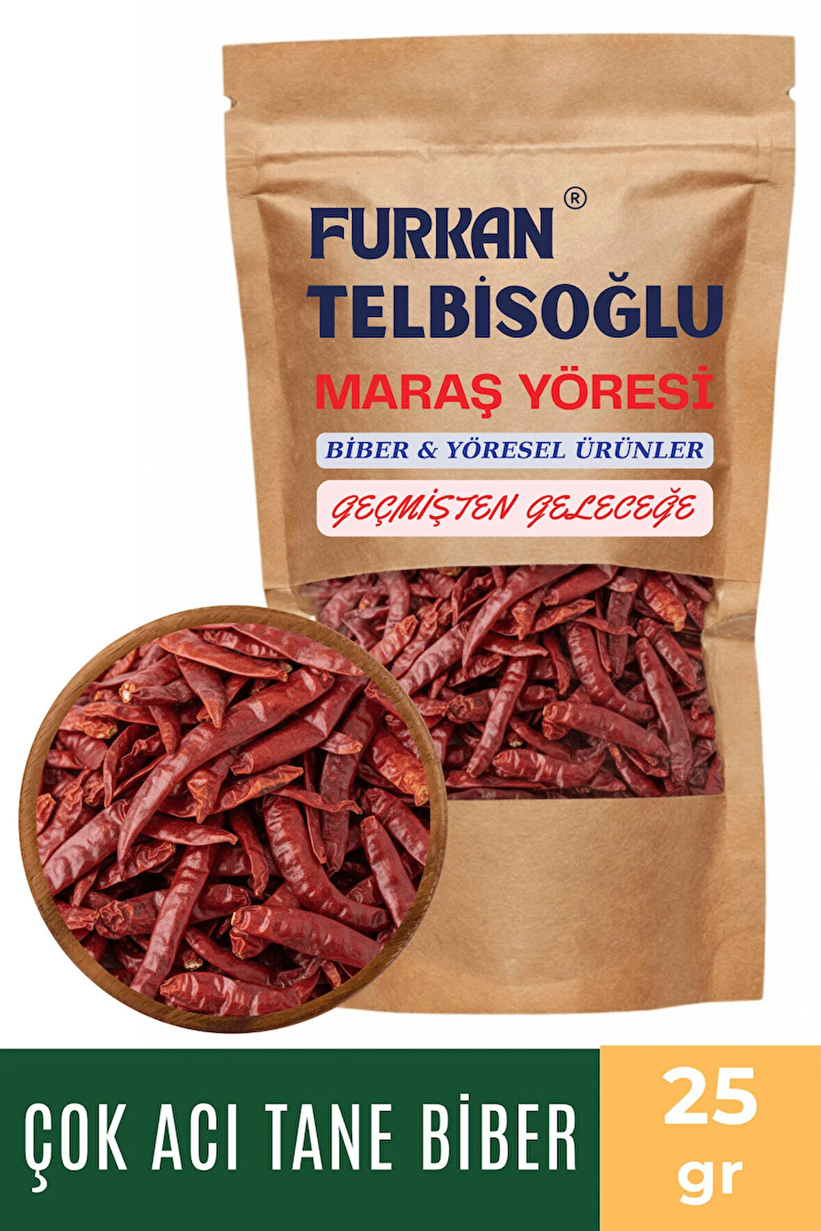 Çok Acı Tane Biber 25GR