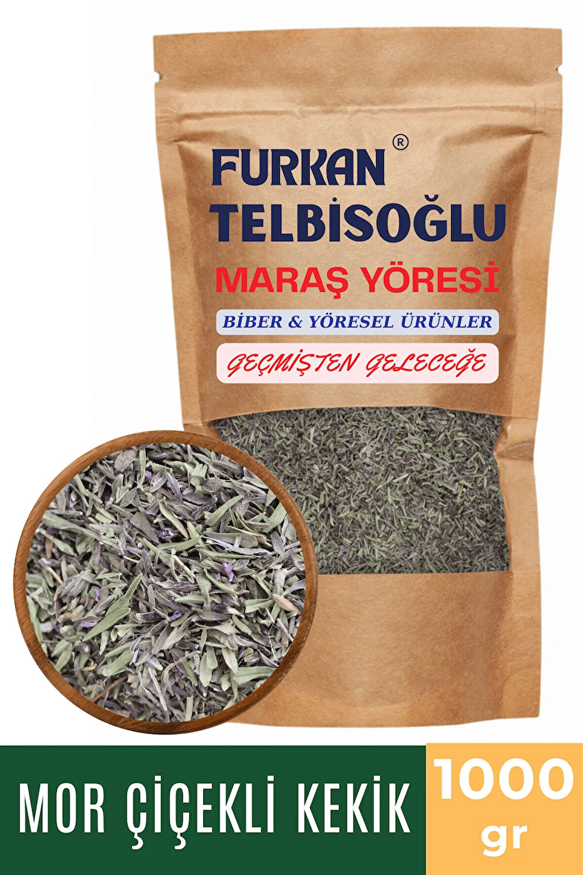 Mor Çiçekli Kekik 1000GR