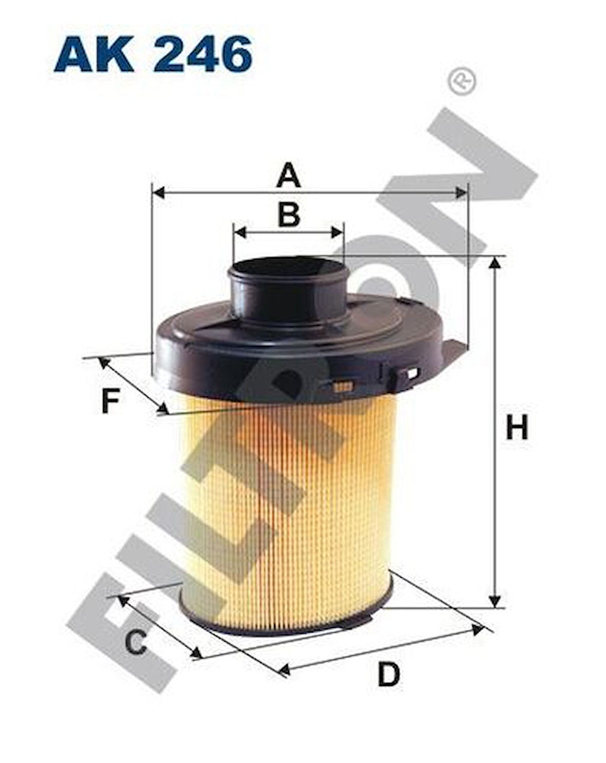 Filtron AK246 Hava Filtresi P106 P205 P205 P309 Saxo Bc15 Batu9 Tu0 1444.02