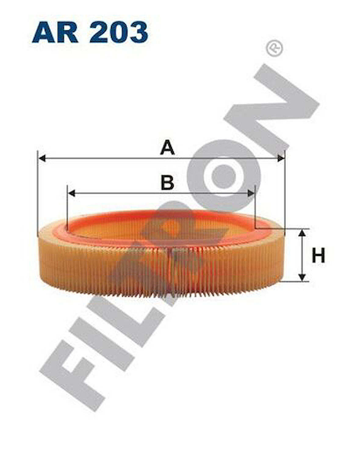 Filtron AR203 Hava Filtresi Opel Kadett-D 1.3 N 60Hp 08 79-08 84 834803