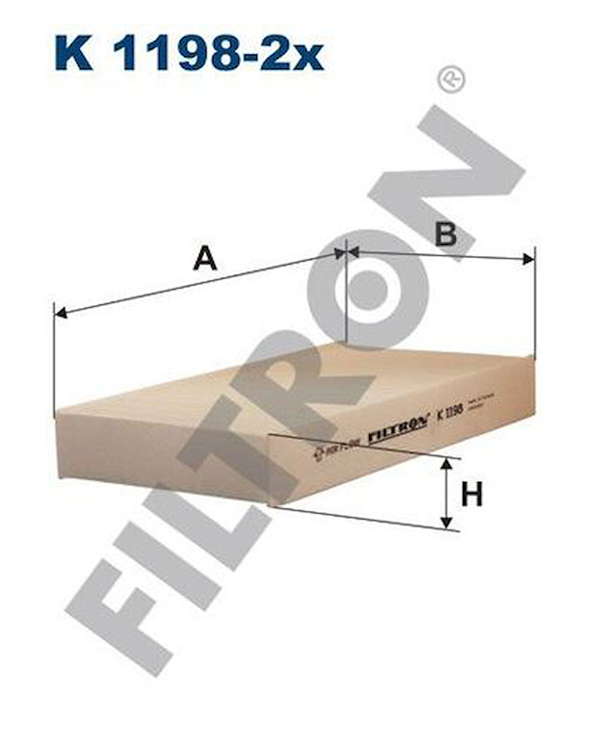 Filtron K1198-2X Polen Filtresi Civic VII 2001 2006 HRV 1999 2006 CRV 2002 2005 08R79S5A600