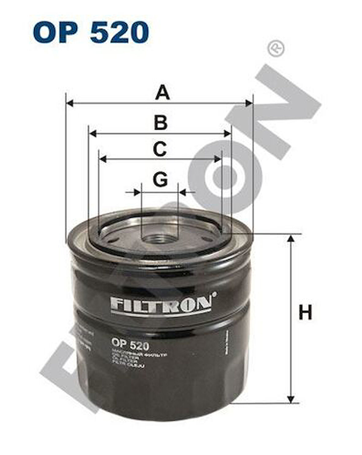 Filtron OP520 Yağ Filtresi Tofaş Murat 131 Doğan Şahin Kartal 1.5 MRMOEM-1085553