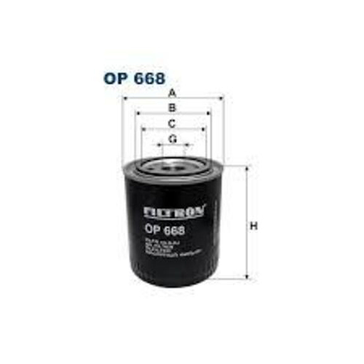 Filtron OP668 Yağ Filtresi Scania 4 Seri 94-164-G G230-G490-P P230-P490-R New R R230-R730 81321180021