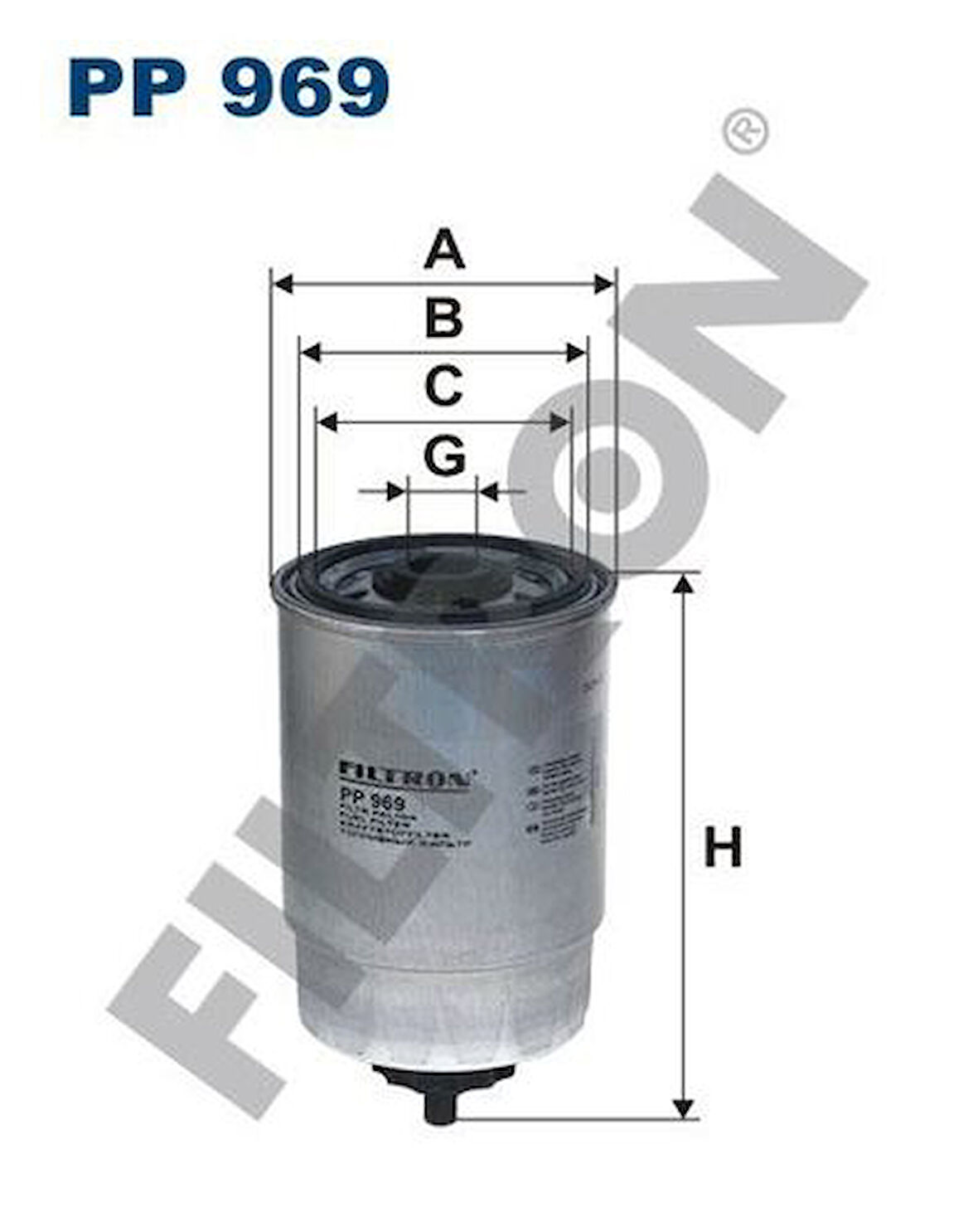 Fıltron Pp969 Yakıt Filtresi Land Rover Dıscovery 2 L318 2.5 Td5 98>04 Passat A4 A6 Superb Ducato Fıorıno Transıt Astraf Trafıc 1.9Tdı Ajm Atj Avb Avf