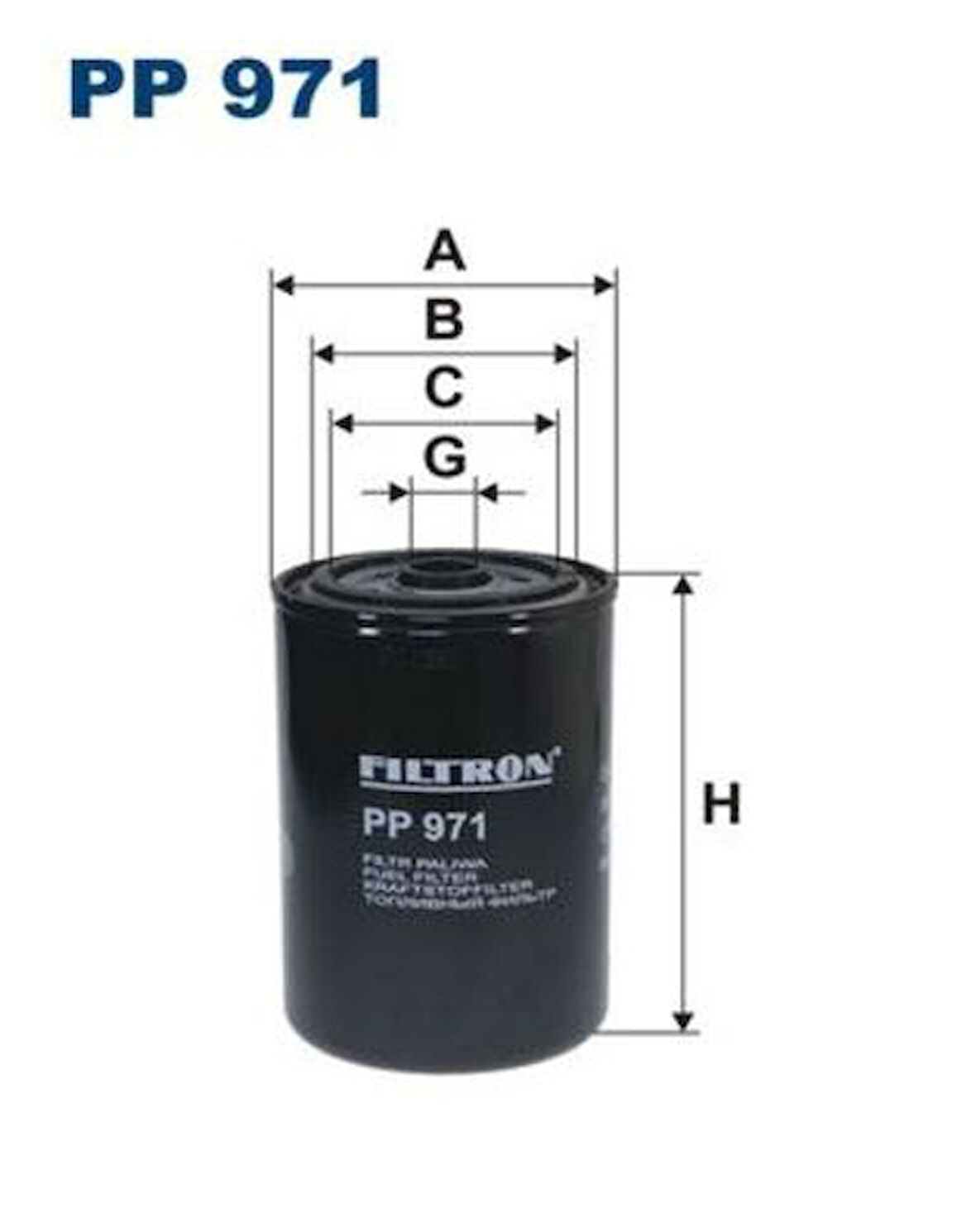 Filtron PP971 Yakıt Filtresi Renault Magnum Premium Kera Midlum 42538923