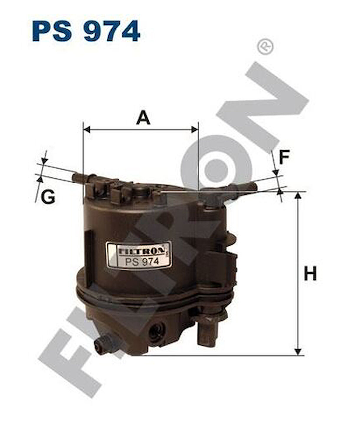 Filtron PS974 Yakıt Filtresi 206 207 P307 Bipper Fiesta V Fusion 1.4HDI 1.4TDCI Komple Yakıt Filtresi Müşürlu E148123