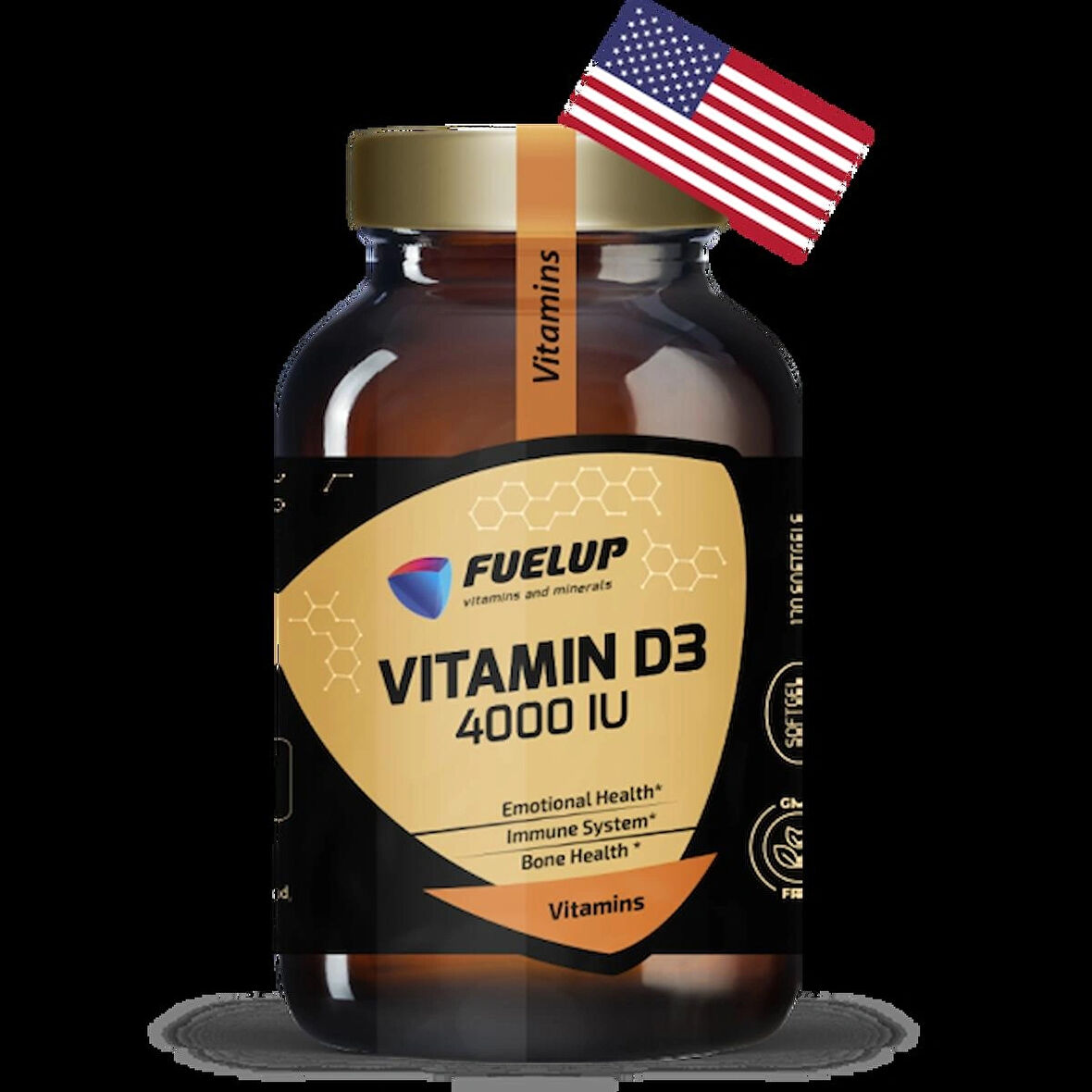 FuelUp Vitamin D3 4000 IU 120 Softgel