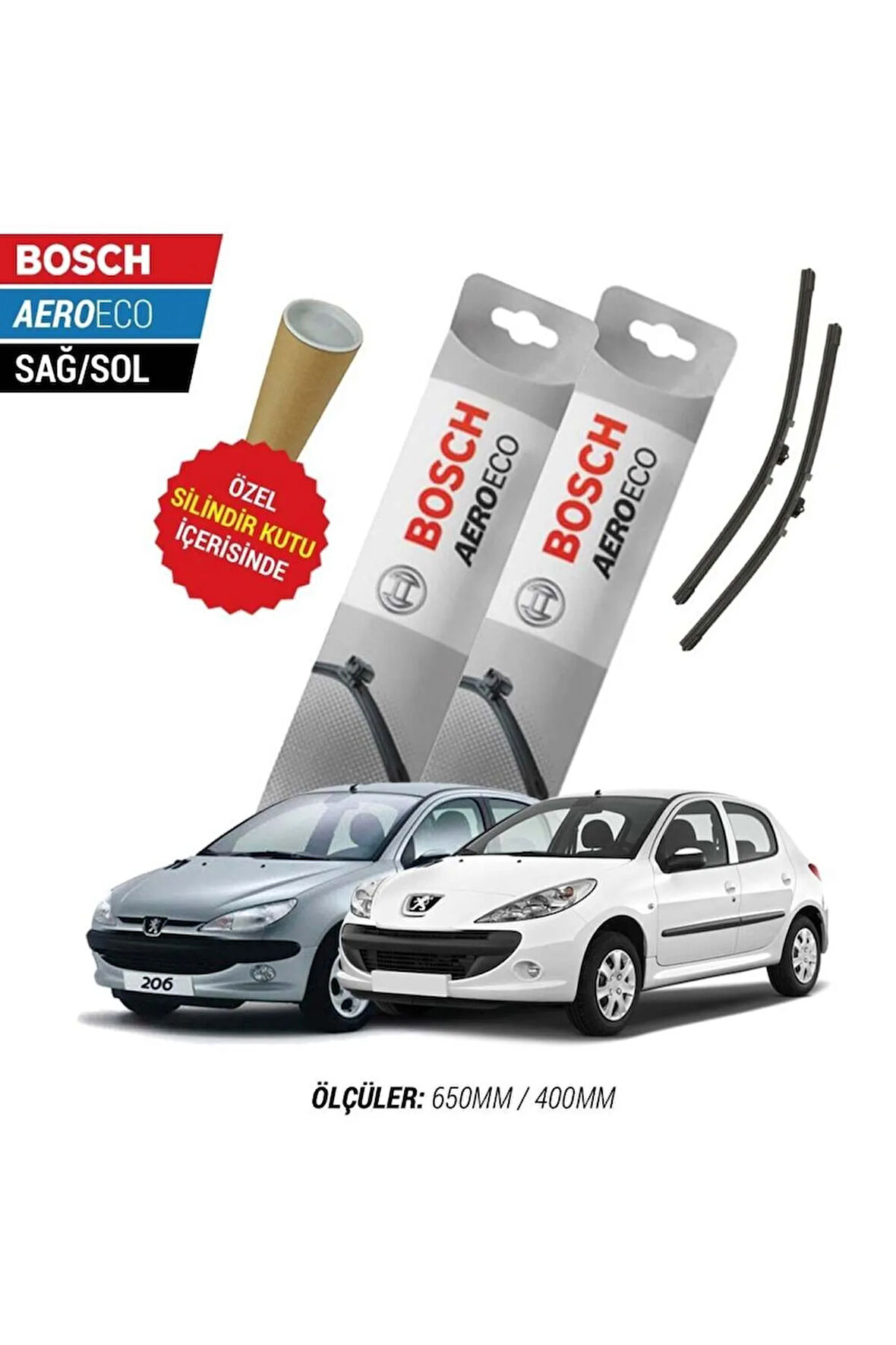 PEUGEOT 206 2004 SİLECEK TAKIMI BOSCH AERO-ECO SERİSİ