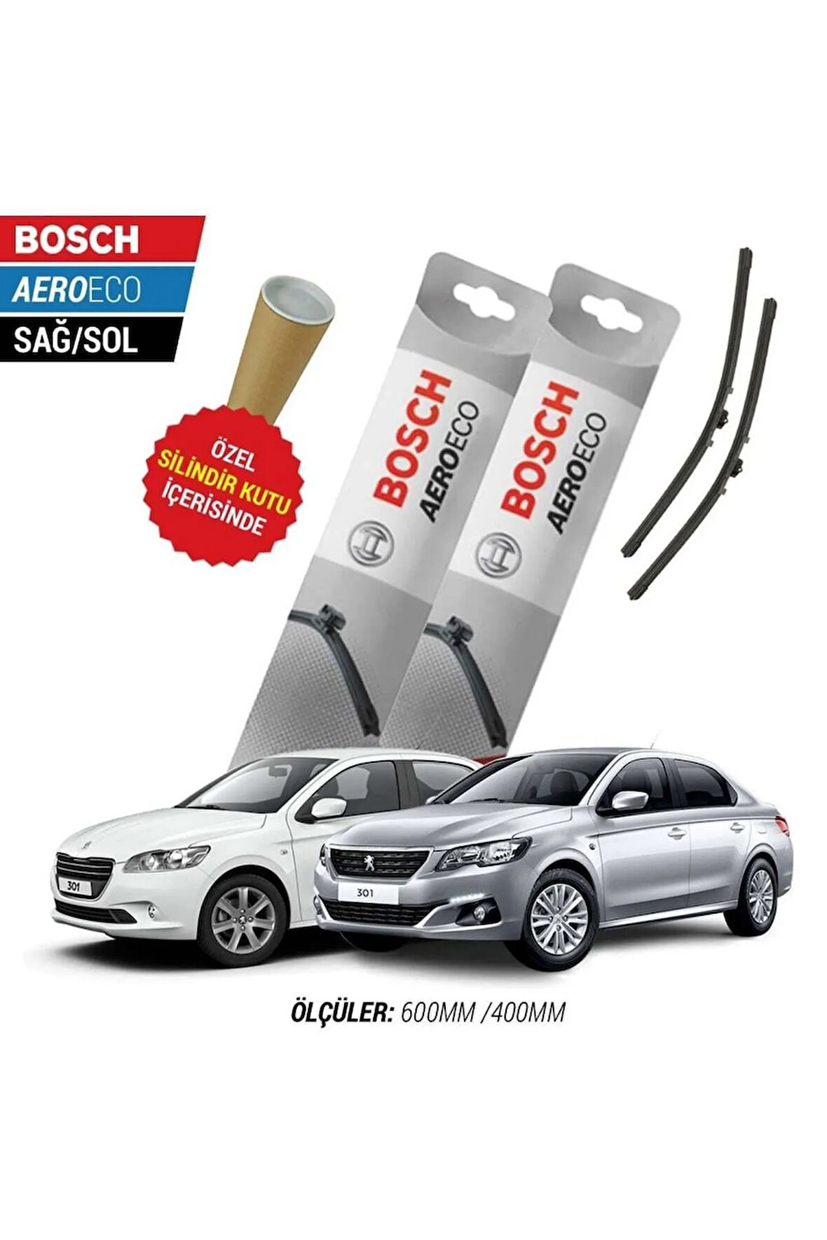 PEUGEOT 301 2017 SİLECEK TAKIMI BOSCH AERO-ECO SERİSİ