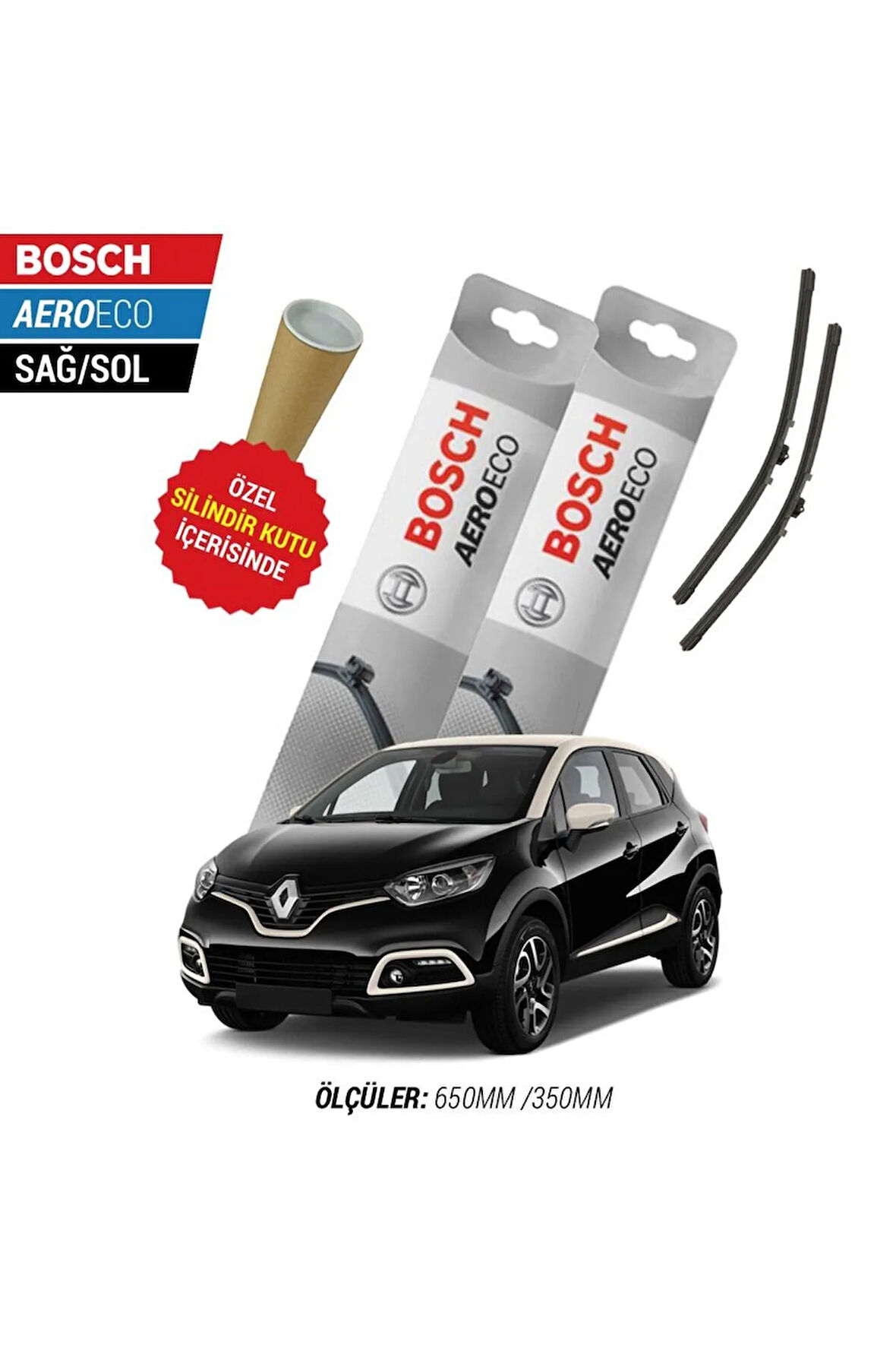 RENAULT CAPTUR 2015 SİLECEK TAKIMI BOSCH AERO-ECO SERİSİ