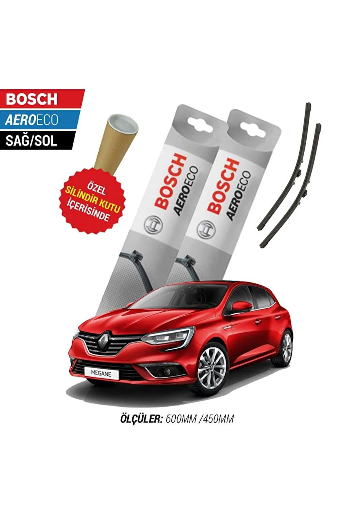 RENAULT MEGANE 4 2018 SİLECEK TAKIMI BOSCH AERO-ECO SERİSİ