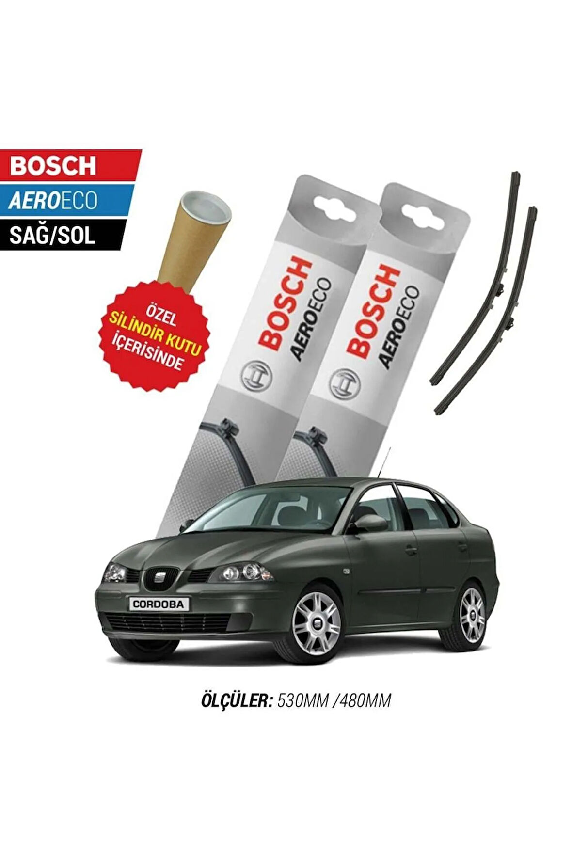 SEAT CORDOBA 2009 SİLECEK TAKIMI BOSCH AERO-ECO SERİSİ