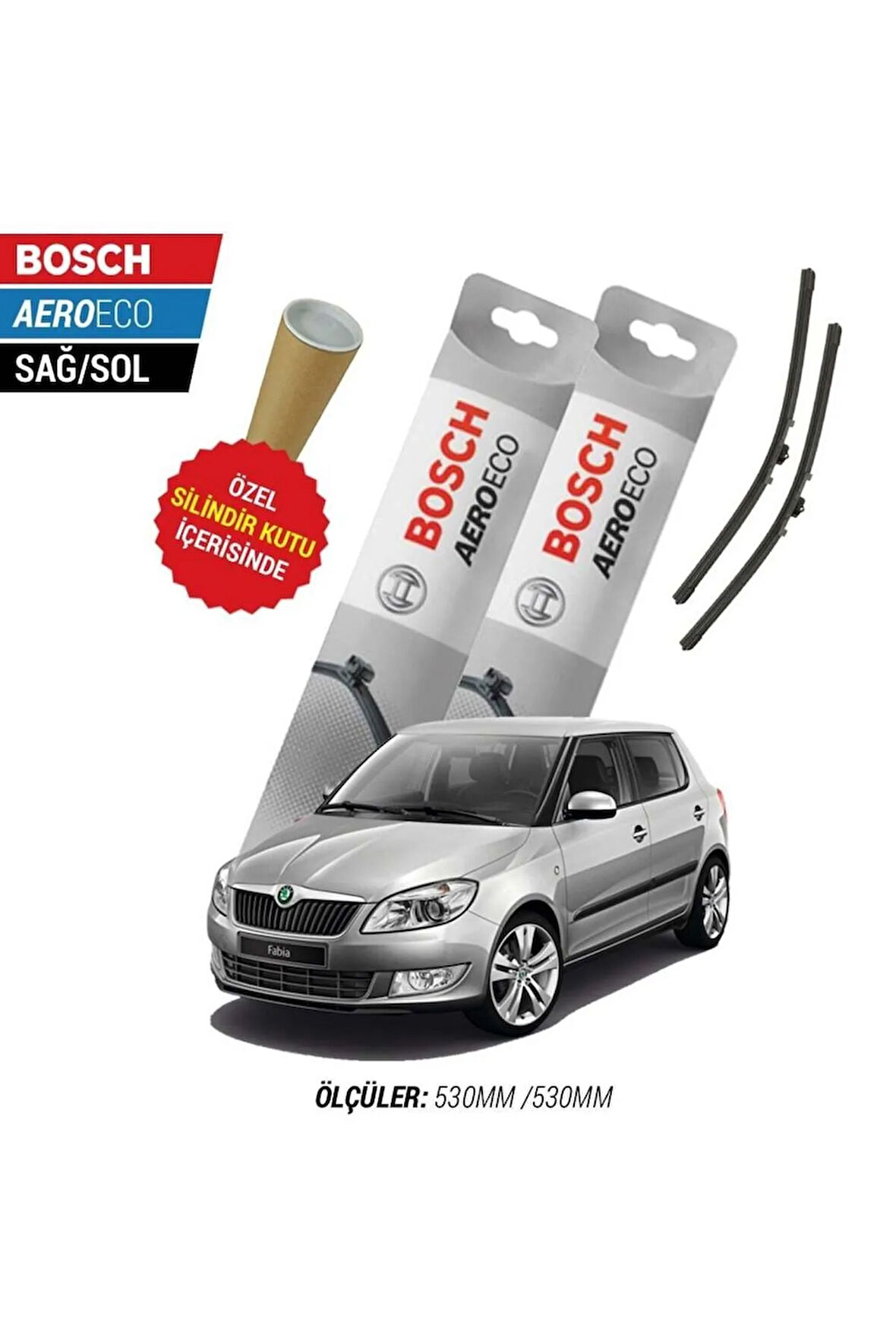 SKODA FABİA 2008 SİLECEK TAKIMI BOSCH AERO-ECO SERİSİ
