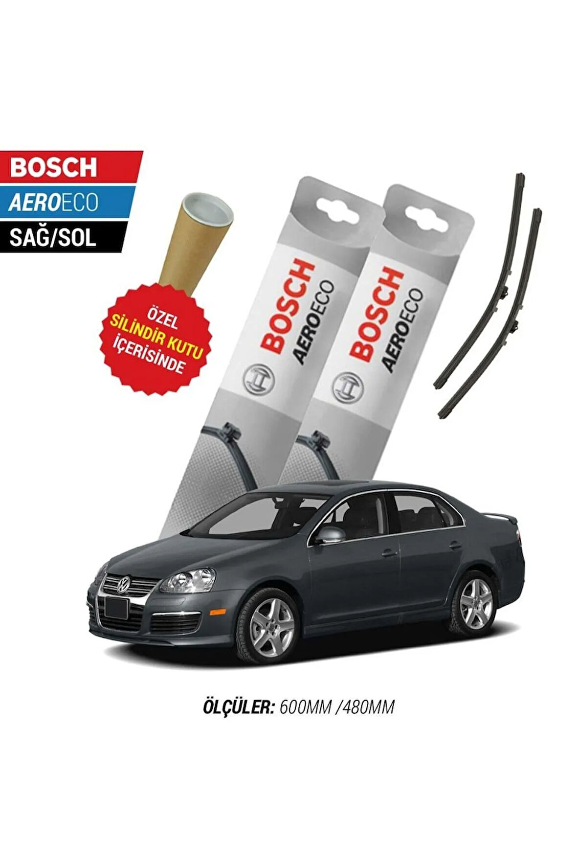 VOLKSWAGEN JETTA 2007 SİLECEK TAKIMI BOSCH AERO-ECO SERİSİ