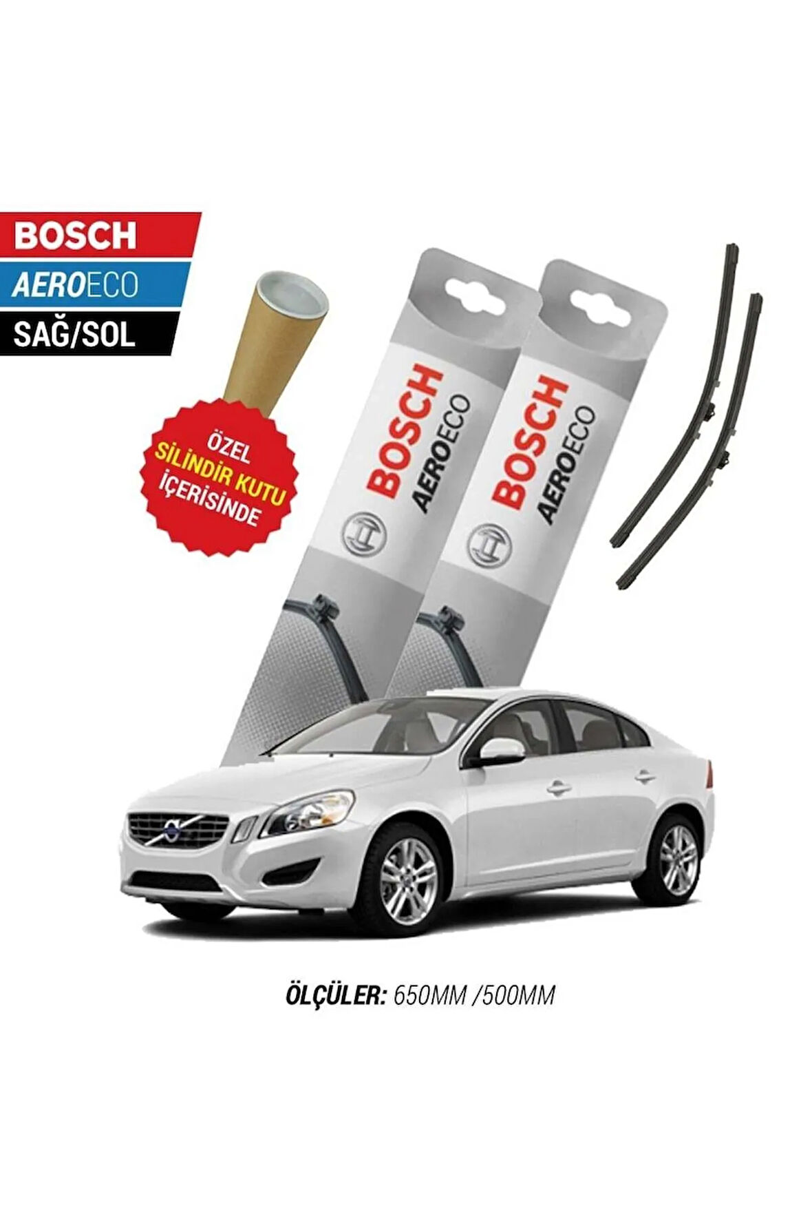 VOLVO S60 2011 SİLECEK TAKIMI BOSCH AERO-ECO SERİSİ