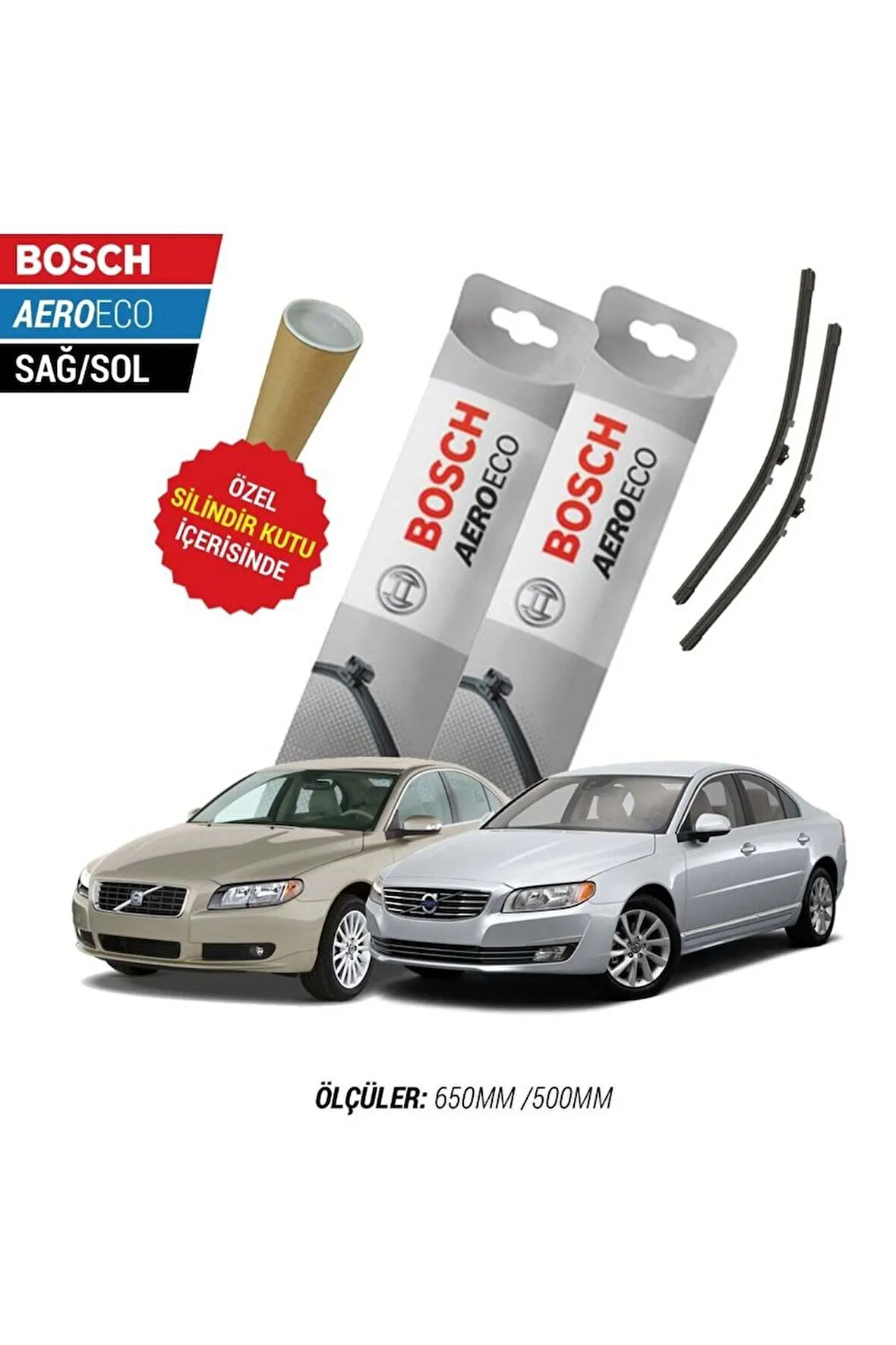 VOLVO S80 2013 SİLECEK TAKIMI BOSCH AERO-ECO SERİSİ