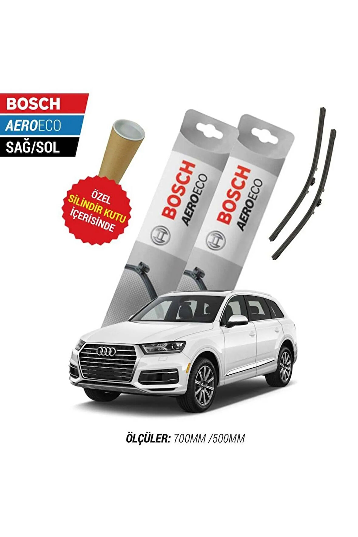 AUDİ Q7 2017 SİLECEK TAKIMI BOSCH AERO-ECO SERİSİ