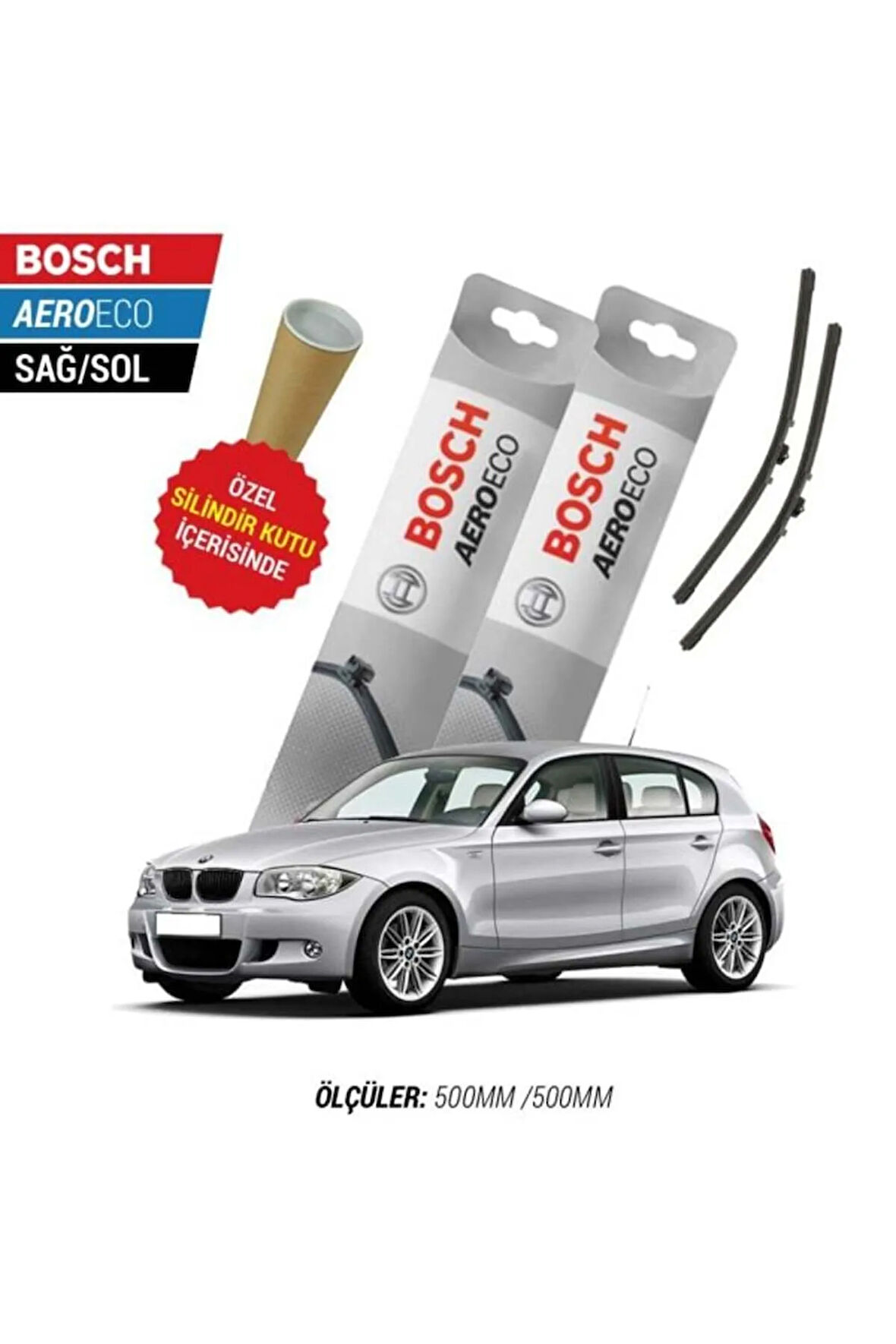 BMW E87 2007 SİLECEK TAKIMI BOSCH AERO-ECO SERİSİ