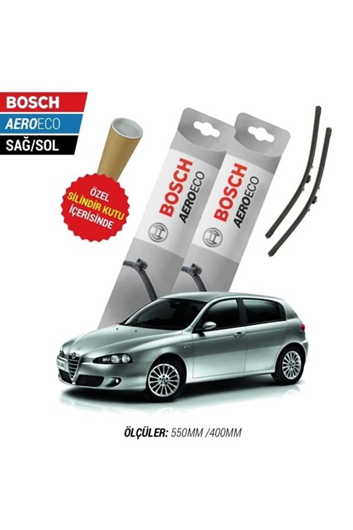 ALFA ROMEO 147 2005 SİLECEK TAKIMI BOSCH AERO-ECO SERİSİ