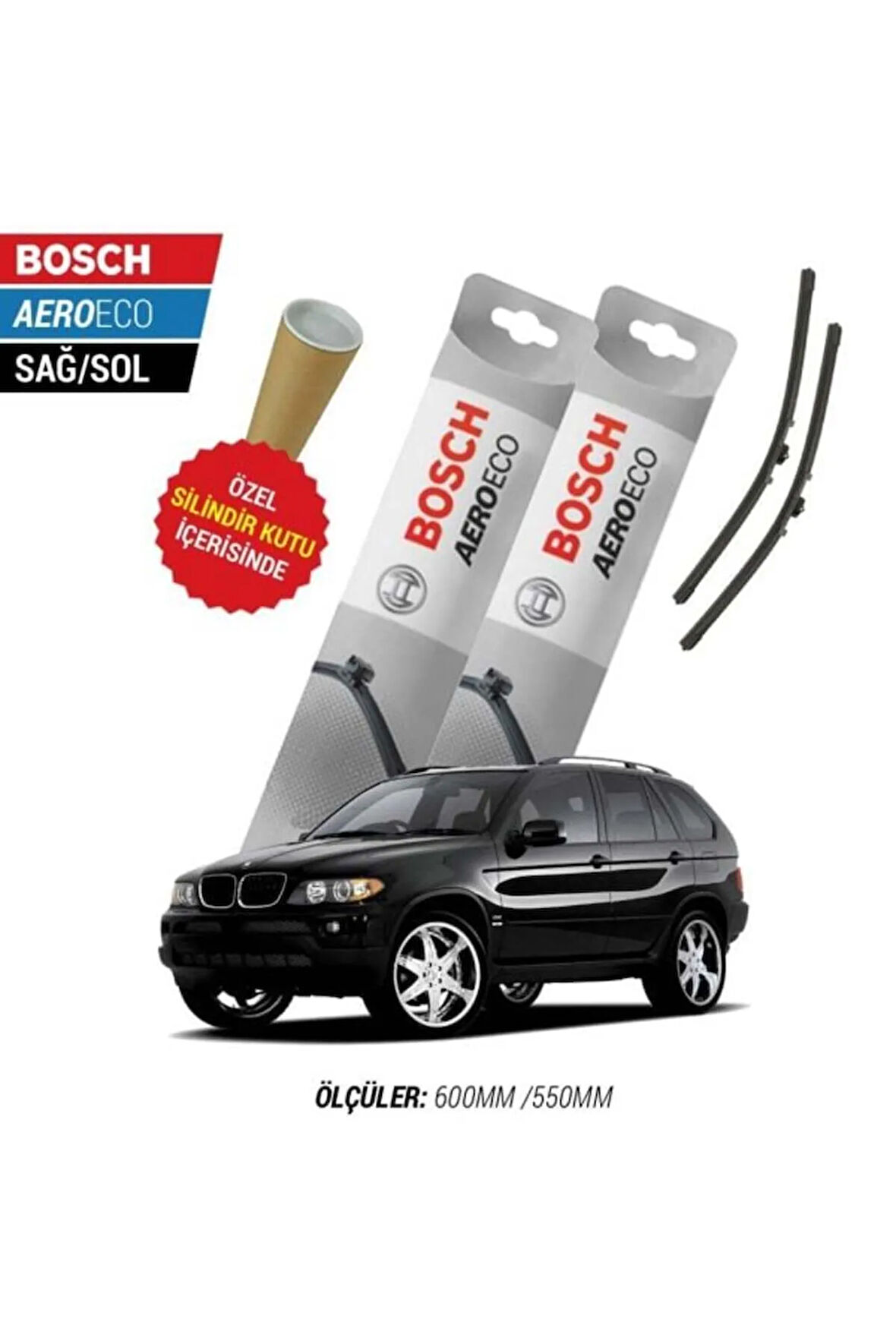 BMW X5 E53 2000 SİLECEK TAKIMI BOSCH AERO-ECO SERİSİ
