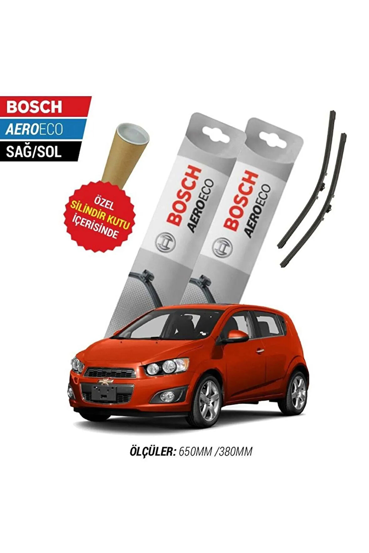 CHEVROLET AVEO HATCHBACK 2013 SİLECEK TAKIMI BOSCH AERO-ECO SERİSİ
