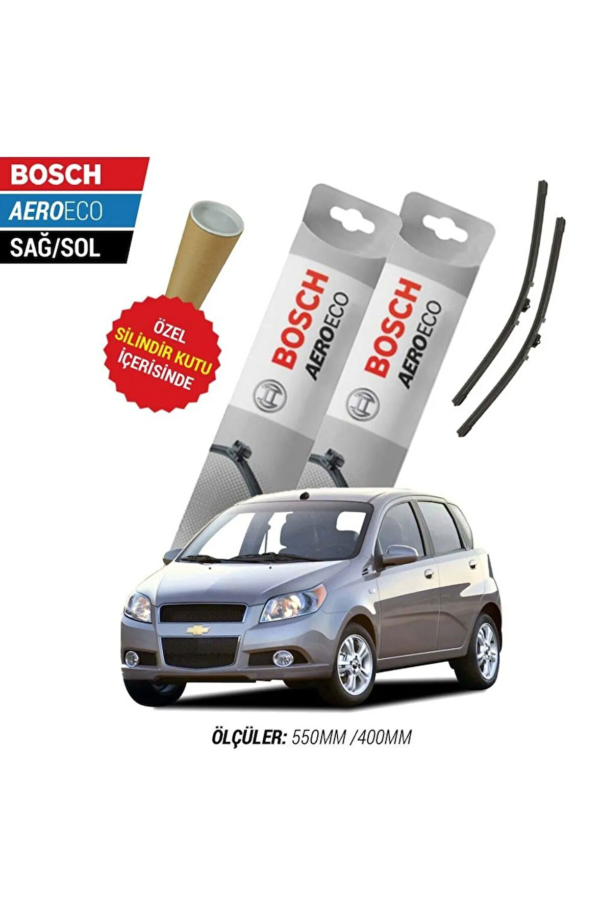 CHEVROLET AVEO HATCHBACK 2006 SİLECEK TAKIMI BOSCH AERO-ECO SERİSİ