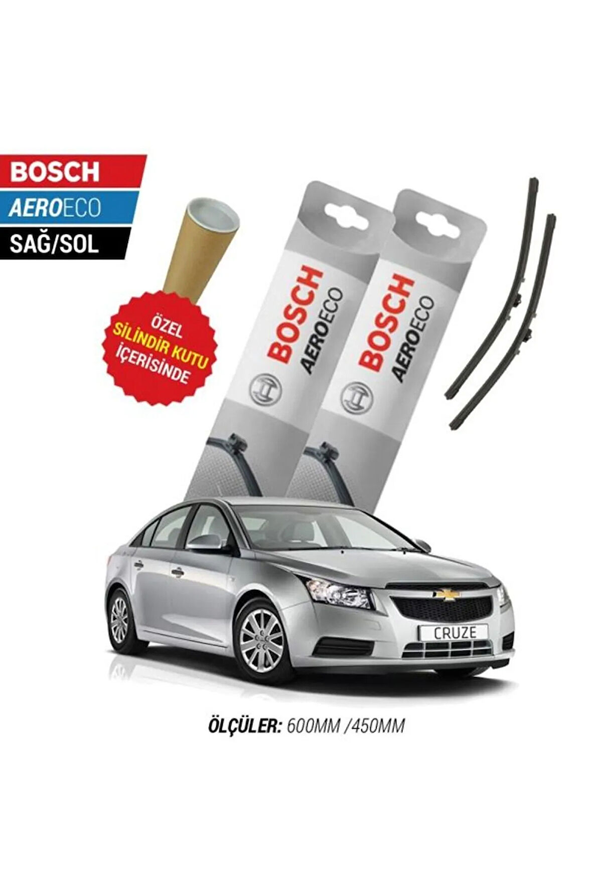 CHEVROLET CRUZE 2011 SİLECEK TAKIMI BOSCH AERO-ECO SERİSİ
