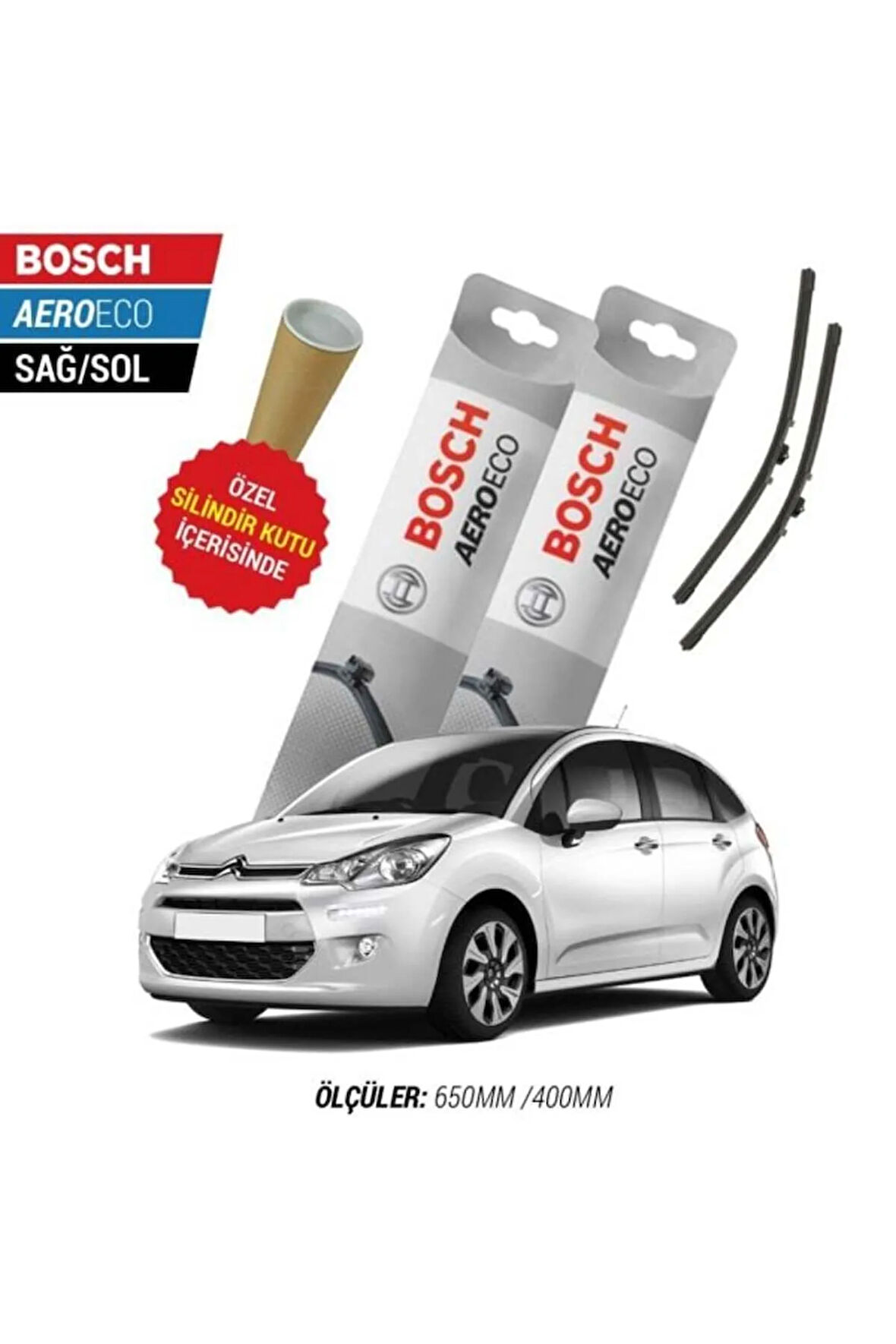 CİTROEN C3 2011 SİLECEK TAKIMI BOSCH AERO-ECO SERİSİ
