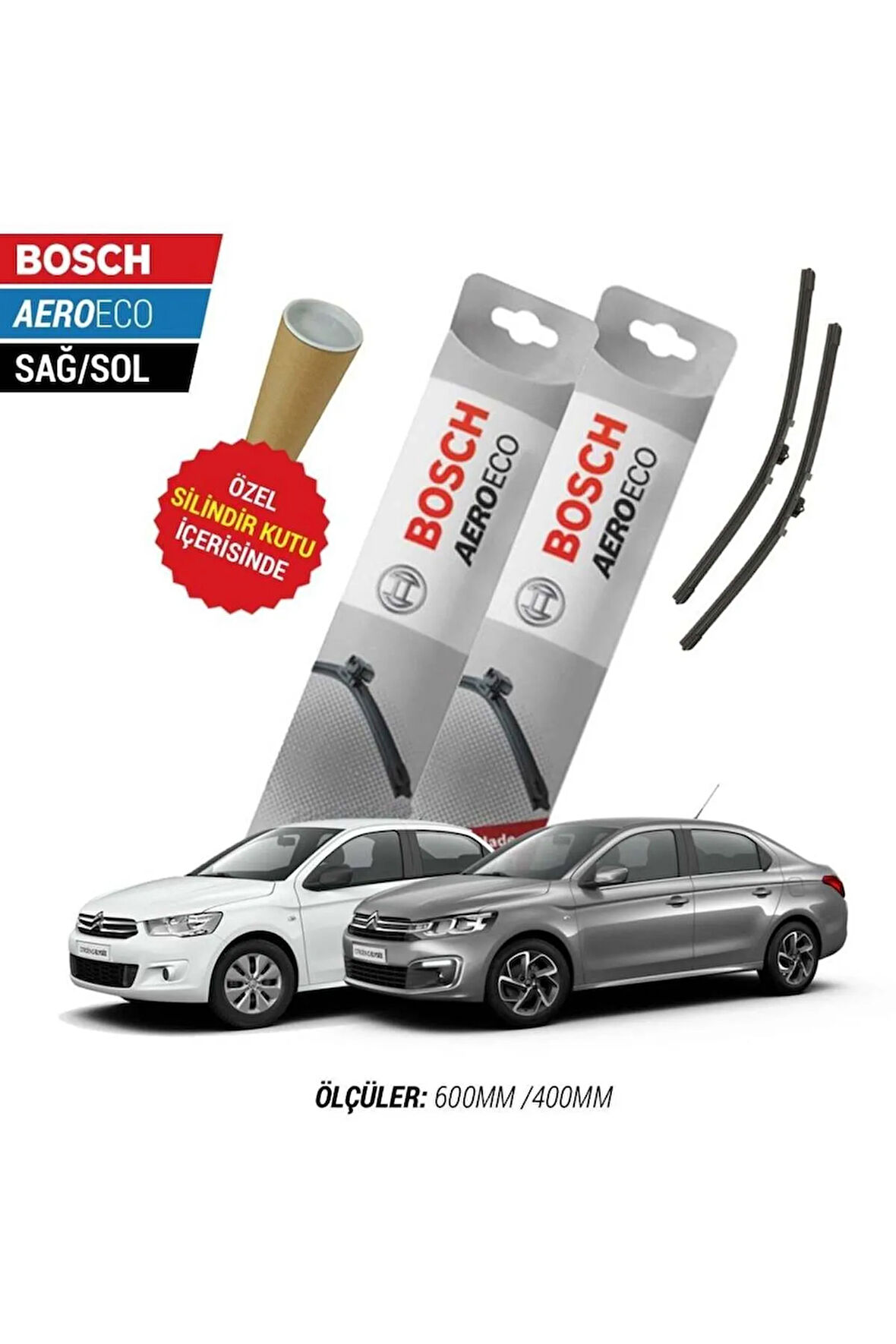 CİTROEN C-ELYSEE 2016 SİLECEK TAKIMI BOSCH AERO-ECO SERİSİ