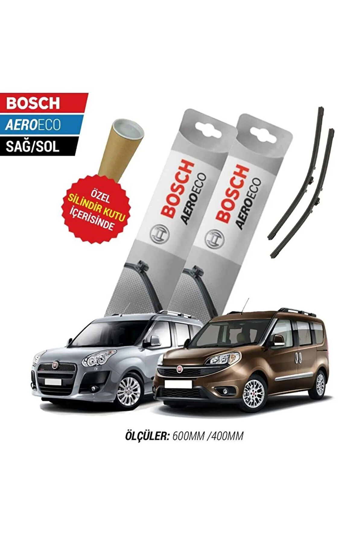 FİAT DOBLO 2015 SİLECEK TAKIMI BOSCH AERO-ECO SERİSİ