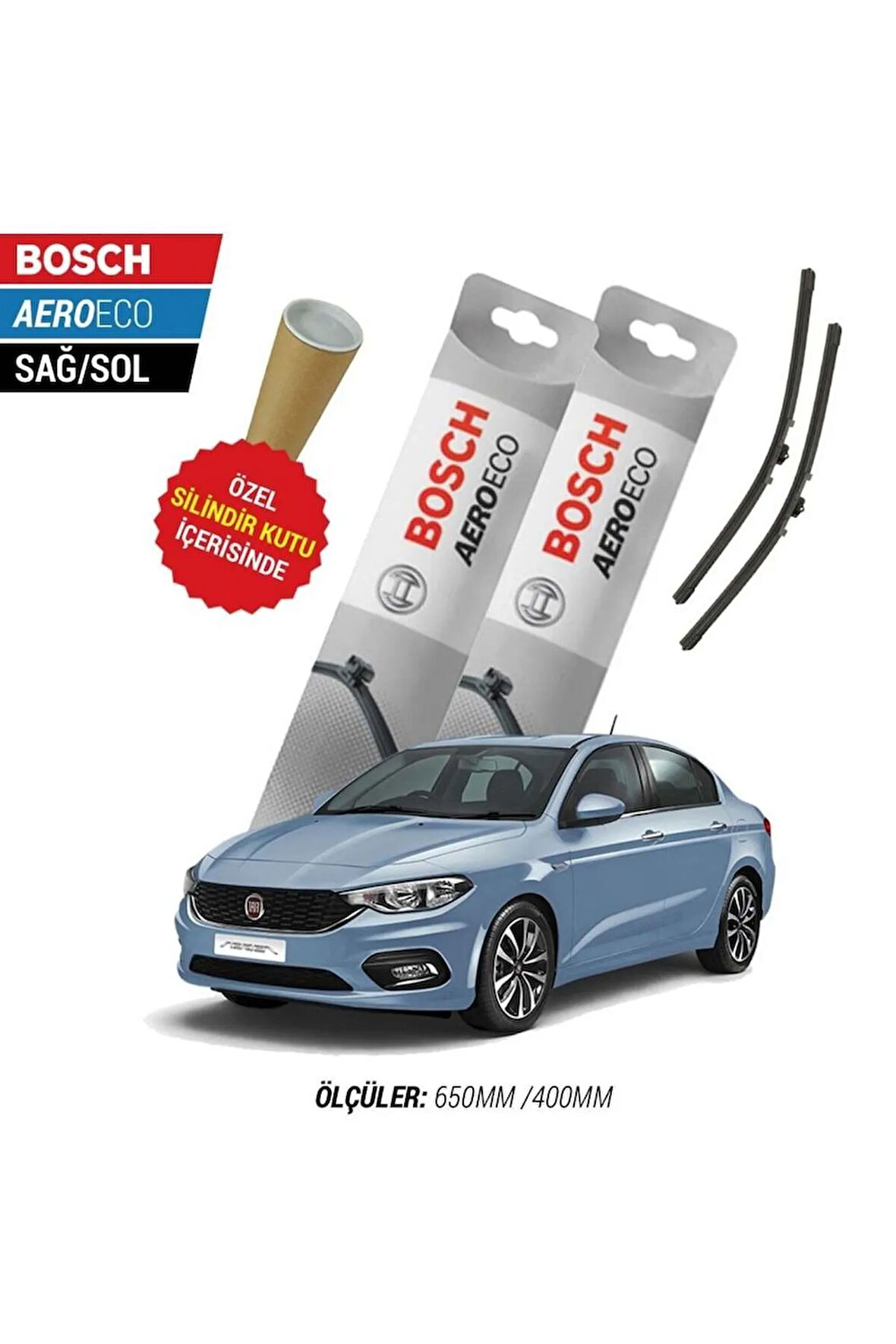 FİAT EGEA 2021 SİLECEK TAKIMI BOSCH AERO-ECO SERİSİ