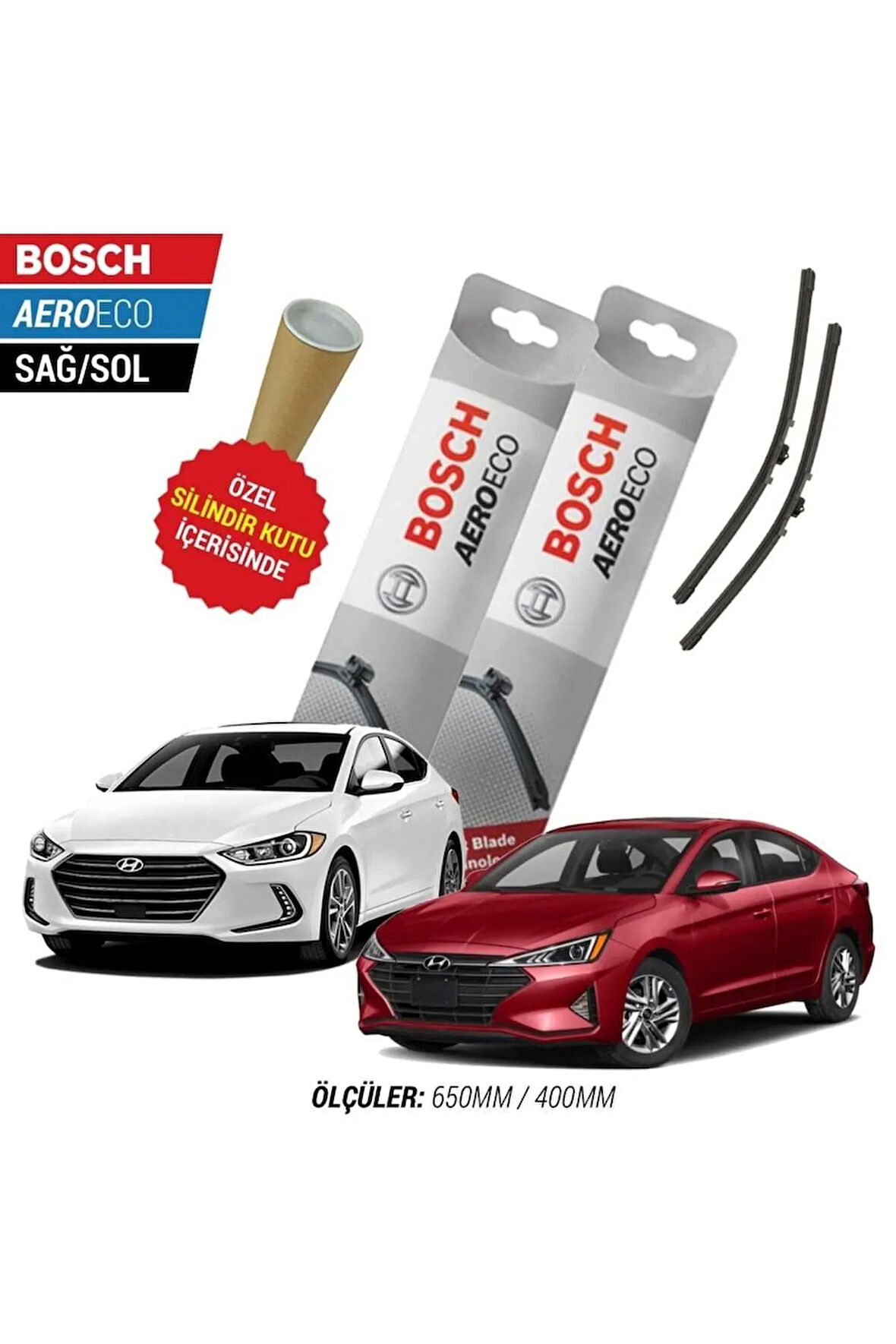 HYUNDAİ ELANTRA 2017 SİLECEK TAKIMI BOSCH AERO-ECO SERİSİ
