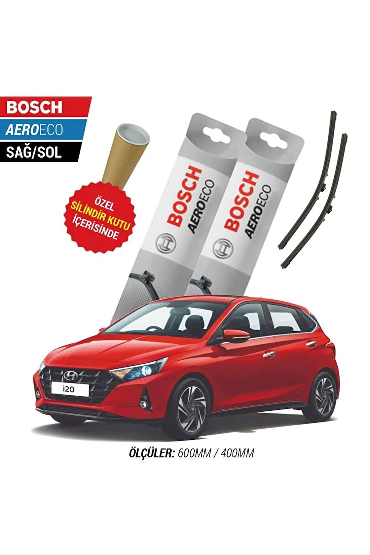 HYUNDAİ İ20 2022 SİLECEK TAKIMI BOSCH AERO-ECO SERİSİ