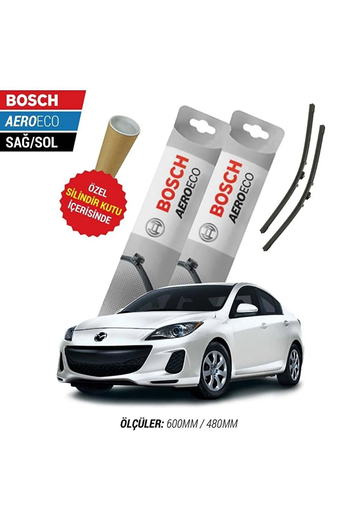 MAZDA 3 2010 SİLECEK TAKIMI BOSCH AERO-ECO SERİSİ