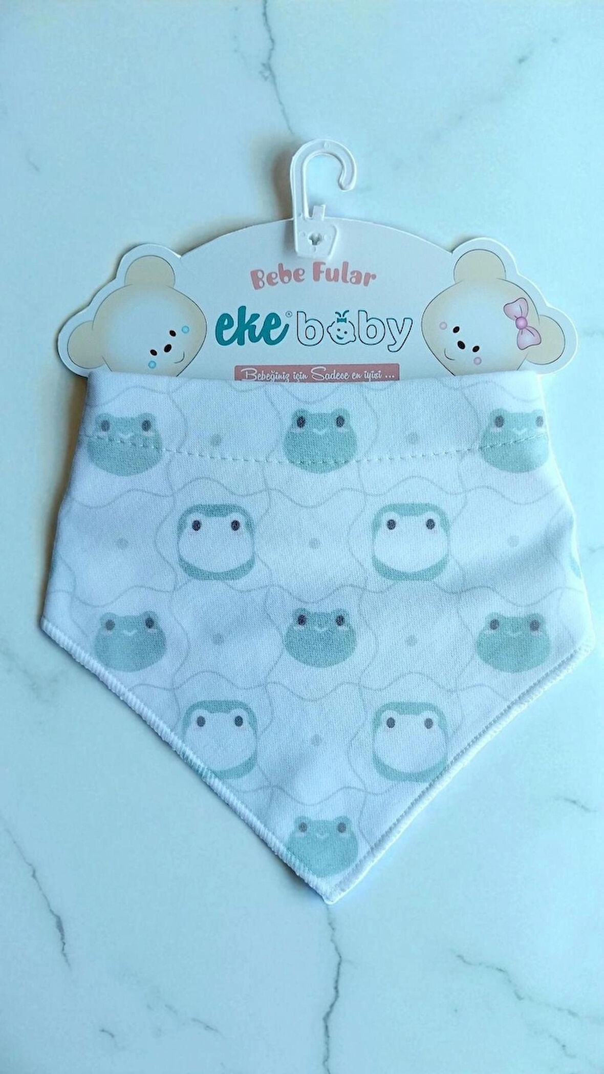 ÇİFT KATLI ÇITÇIT KAPAMALI %100 PAMUK BEBEK FULAR ÖNLÜK