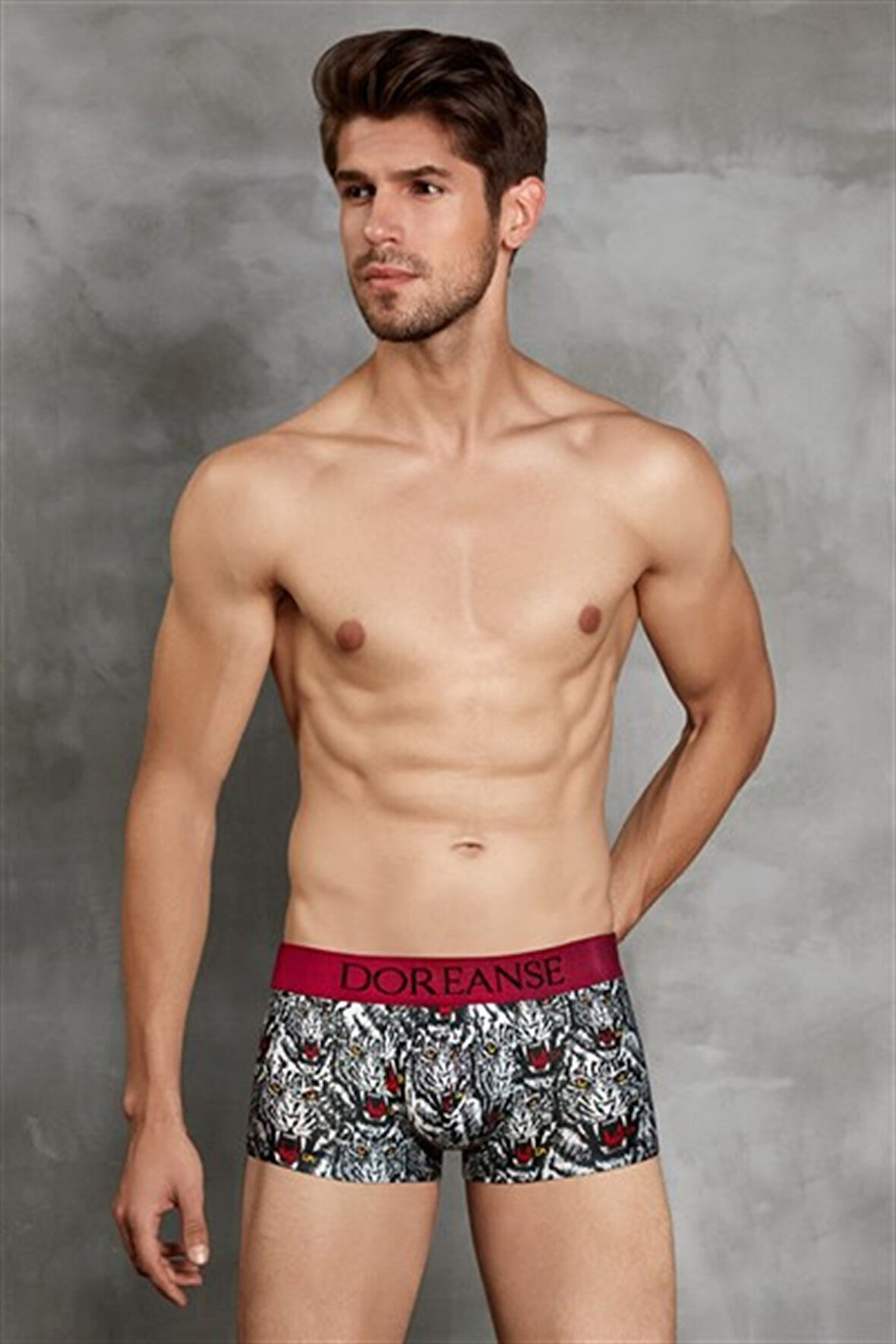 Doreanse Erkek Modal Baskılı Mini Paça Boxer 1712