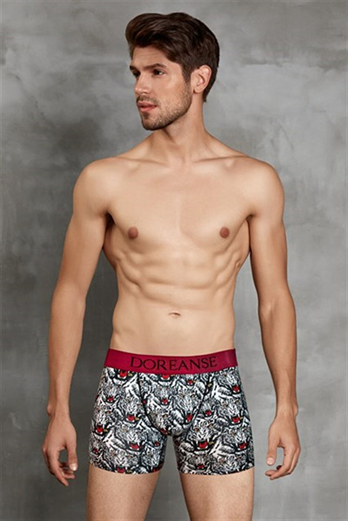 Doreanse Erkek Modal Baskılı Boxer 1812