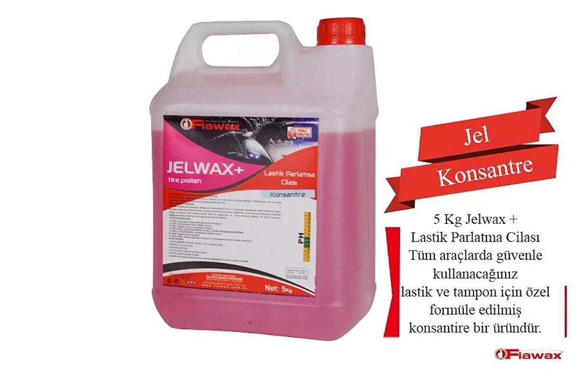 JELWAX+ Lastik Parlatma Cilası Konsantre 5 kg