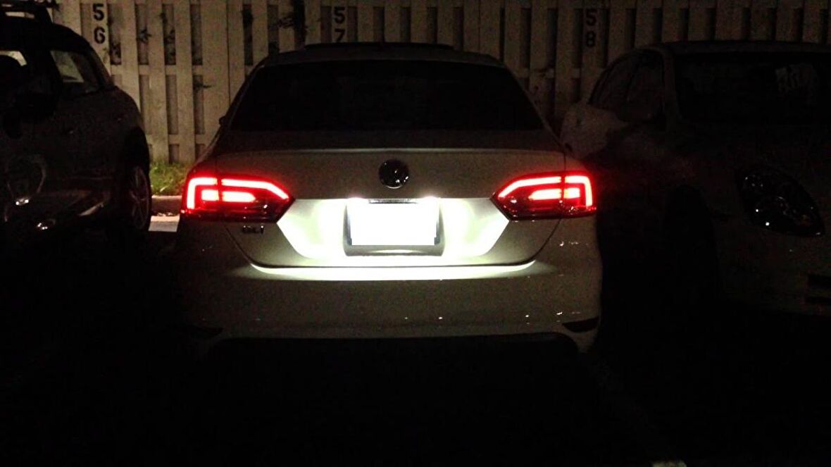 VW Jetta MK6  Plaka Aydınlatma Seti LED Ampul Femex T10 Beyaz Led