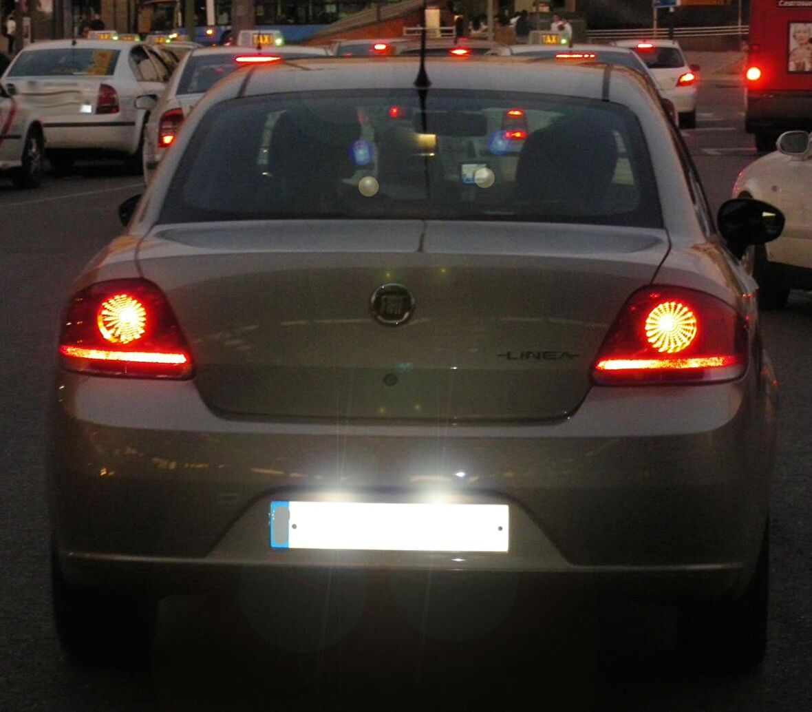 Fiat Linea Plaka Aydınlatma Seti LED Ampul Femex T10  Beyaz Led