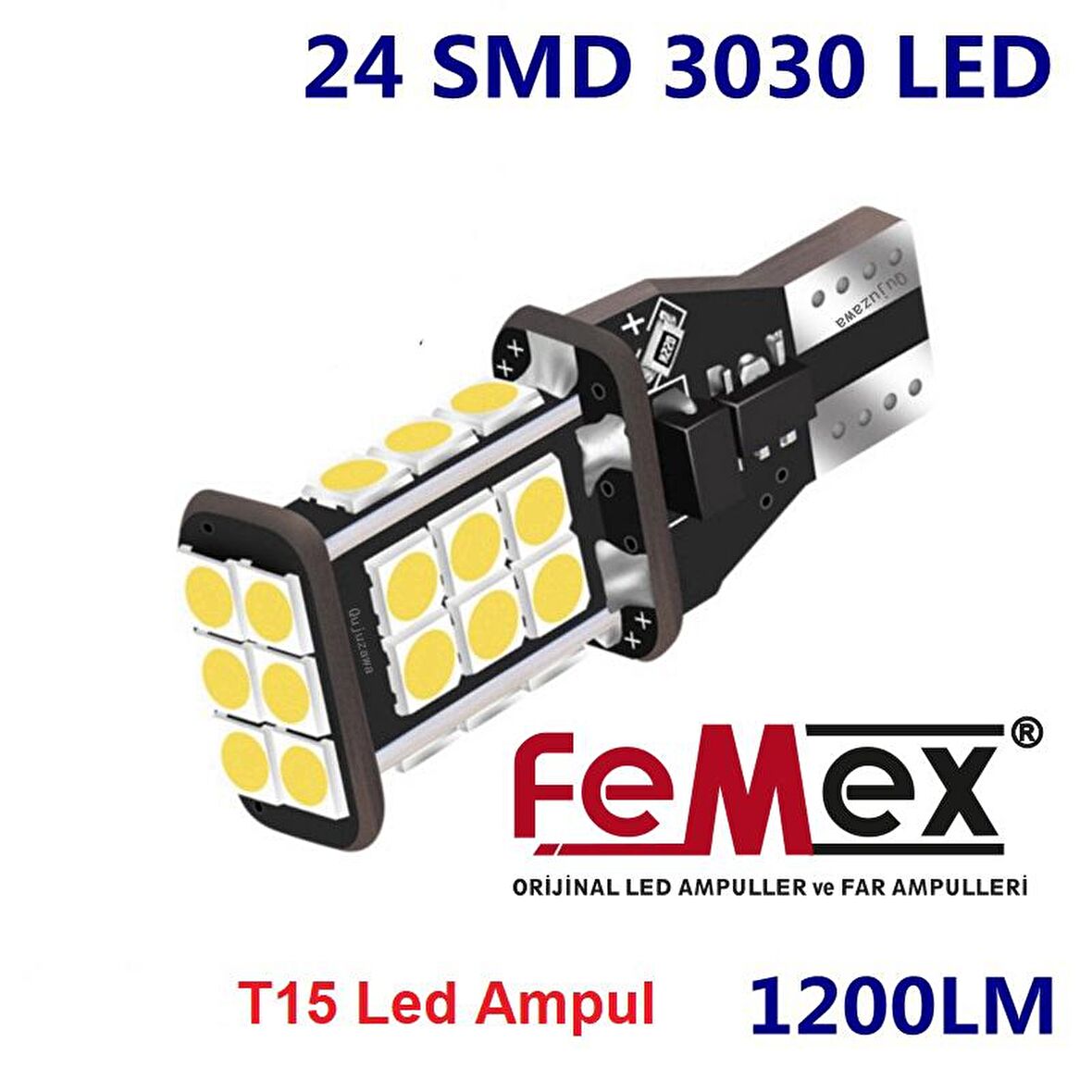 Fiat Doblo D3 D4 Led Geri Vites Aydınlatma Ampulu FEMEX Platinum W16W